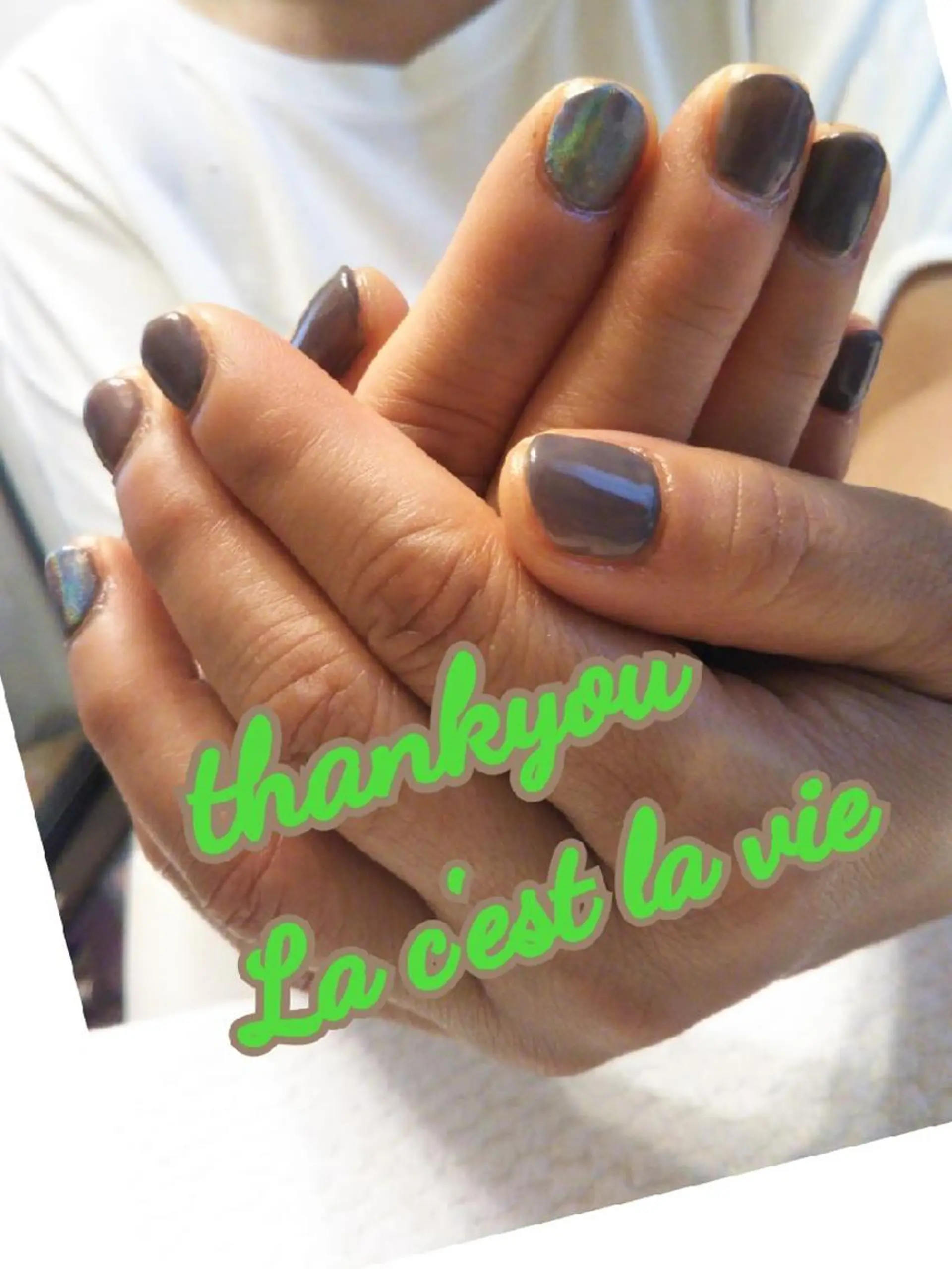 ネイル ワンカラーネイル nailsalon ラセラヴィのネイルデザイン