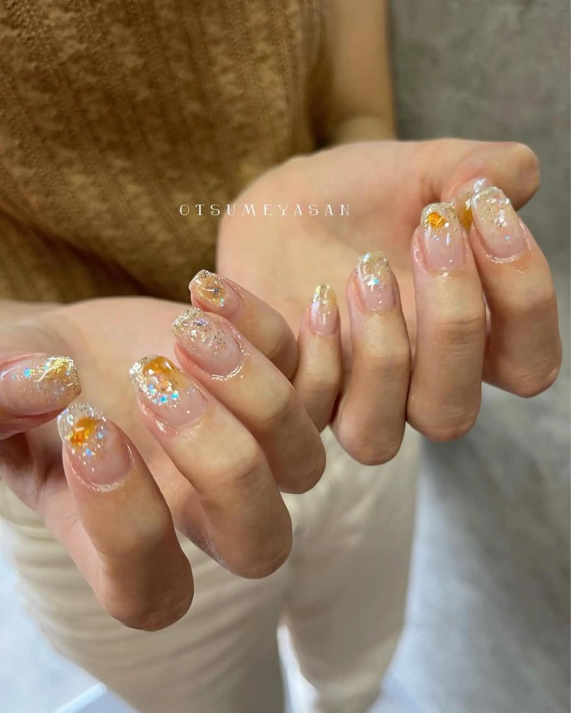 ネイル ジェルネイル 韓国ネイル マグネットネイル ミラーネイル ニュアンスネイル わたなべ ちかのネイルデザイン