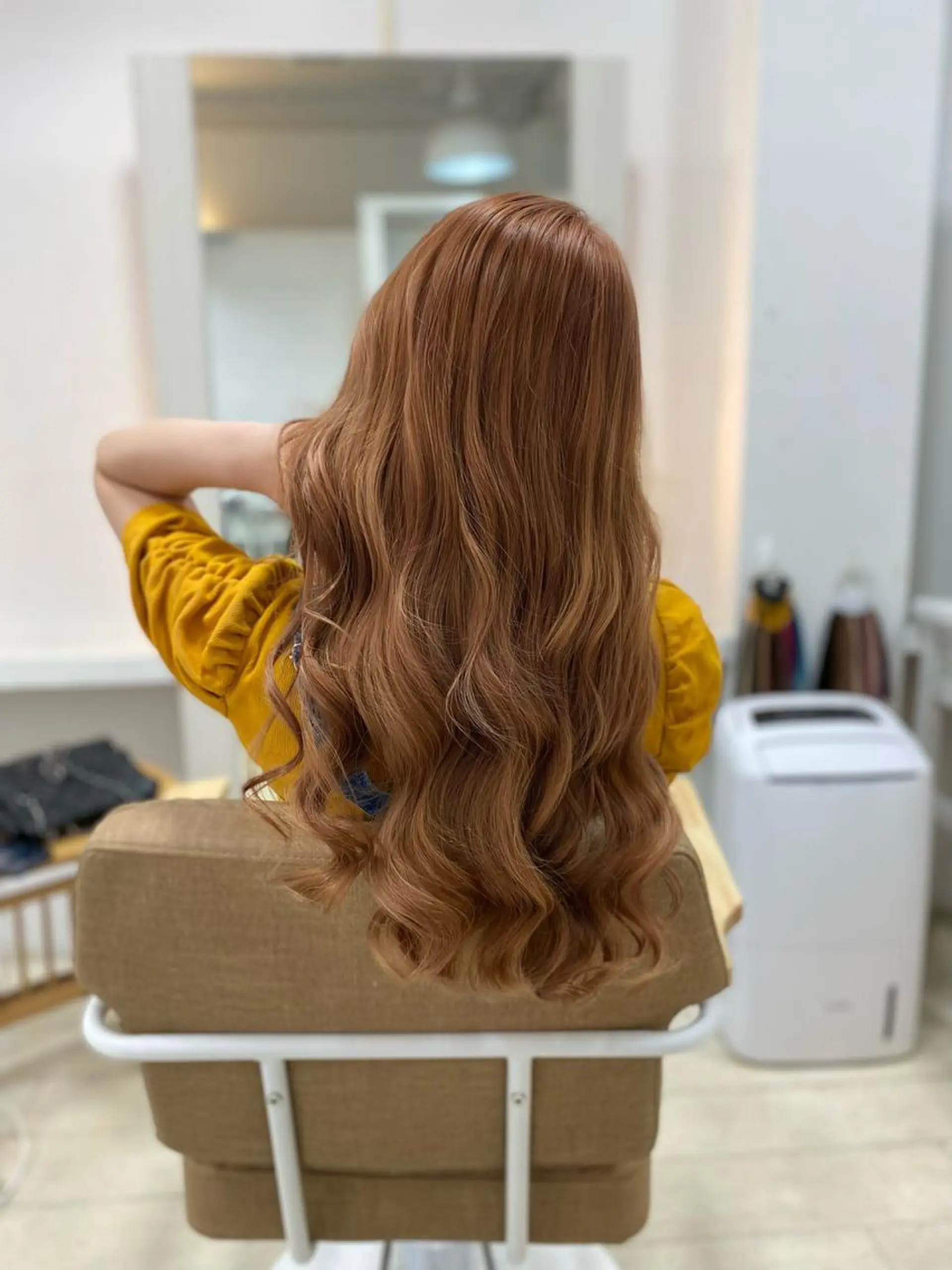 セミロング カラー パーマ ヘアアレンジ メンズ キッズ ネイル アイブロウ 🧡可愛い色落ち🧡 ハイトーン特化🧡のヘアスタイル