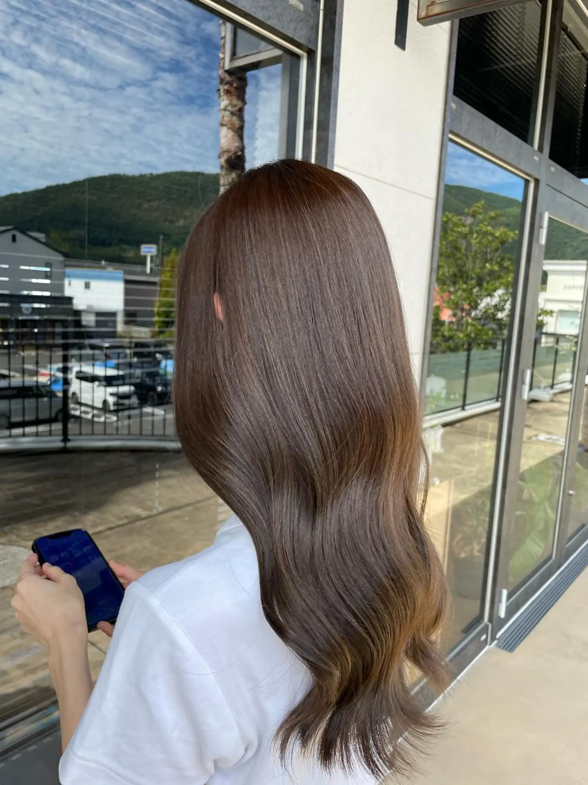 ロング ヘアカラー トリートメント 鵜飼 真伍のヘアスタイル