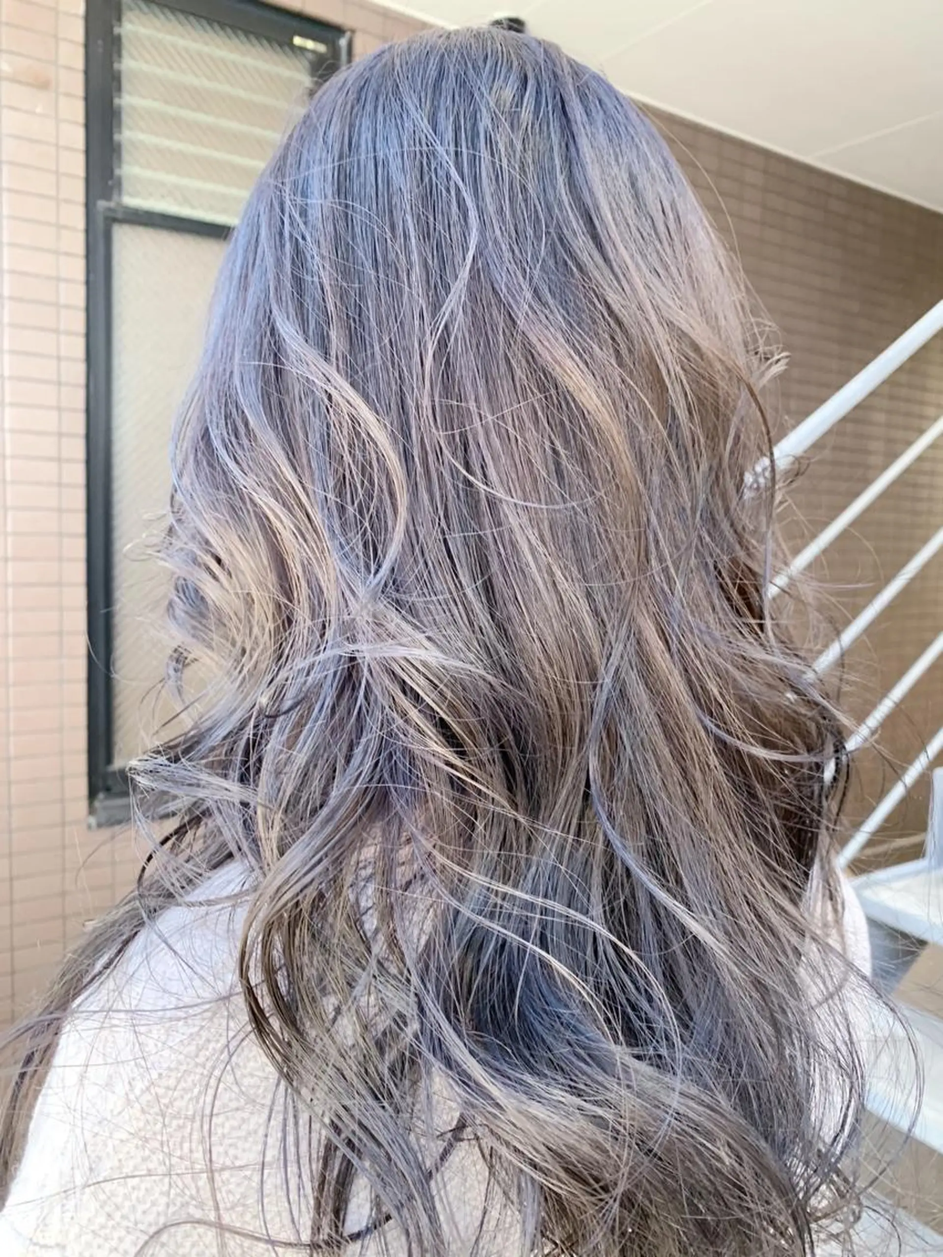 ロング カラー グレージュ ピンクカラー ピンクパープル パープルカラー シルバー ヘアカラー トリートメント 【完全マンツー 恵比寿】佐藤 翔のヘアスタイル