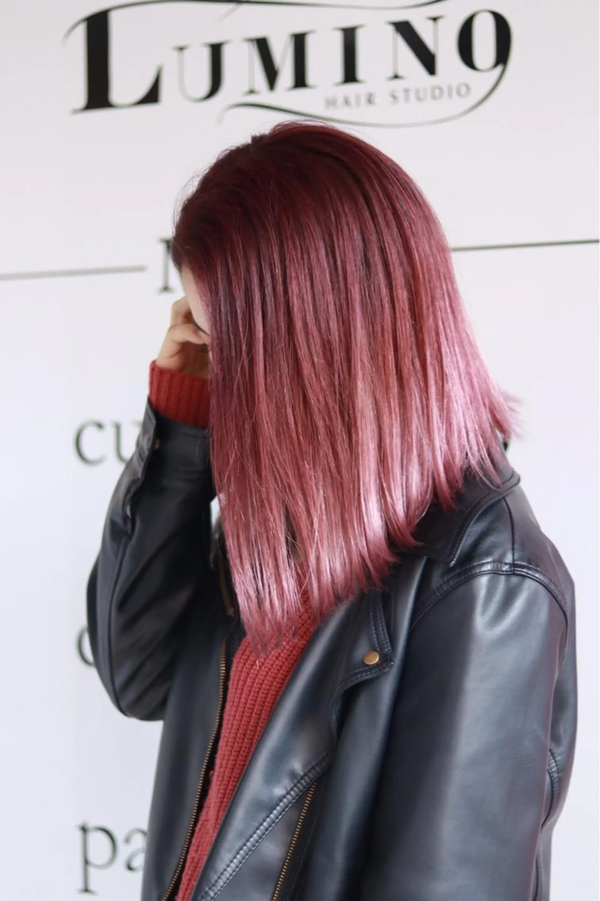 ミディアム カット ヘアカラー トリートメント 吉田 典弘のヘアスタイル