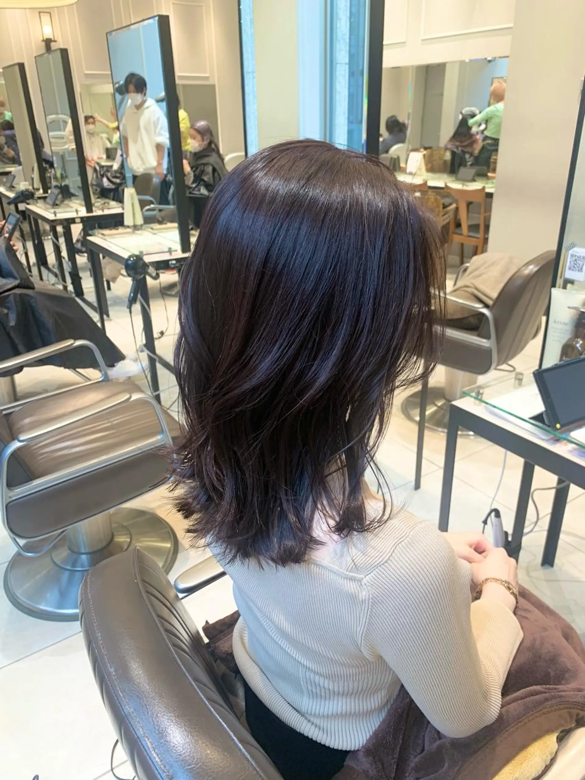 ミディアム ヘアカラー トリートメント 髪質改善/縮毛矯正 🎀小林 唯 🎀のヘアスタイル