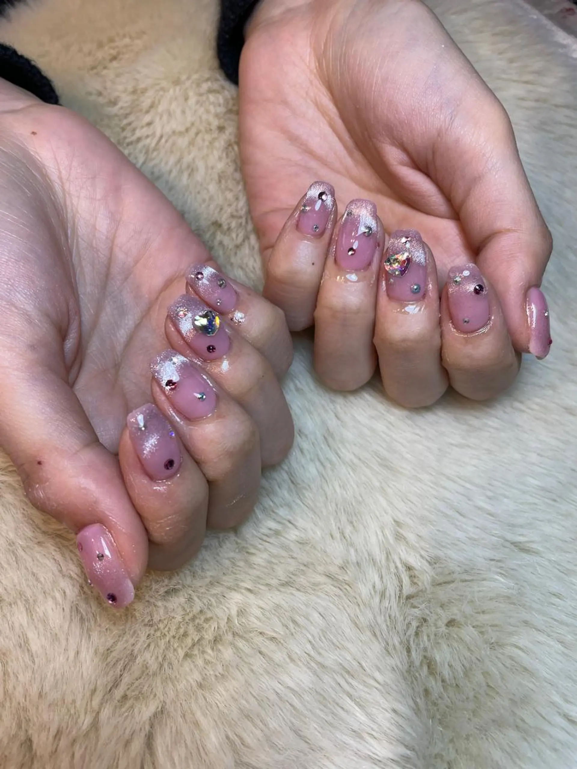 ネイル フレンチネイル マグネットネイル マグネットフレンチ Nail salon Euphoria所属・Nail salon Euphoriaのネイルデザイン