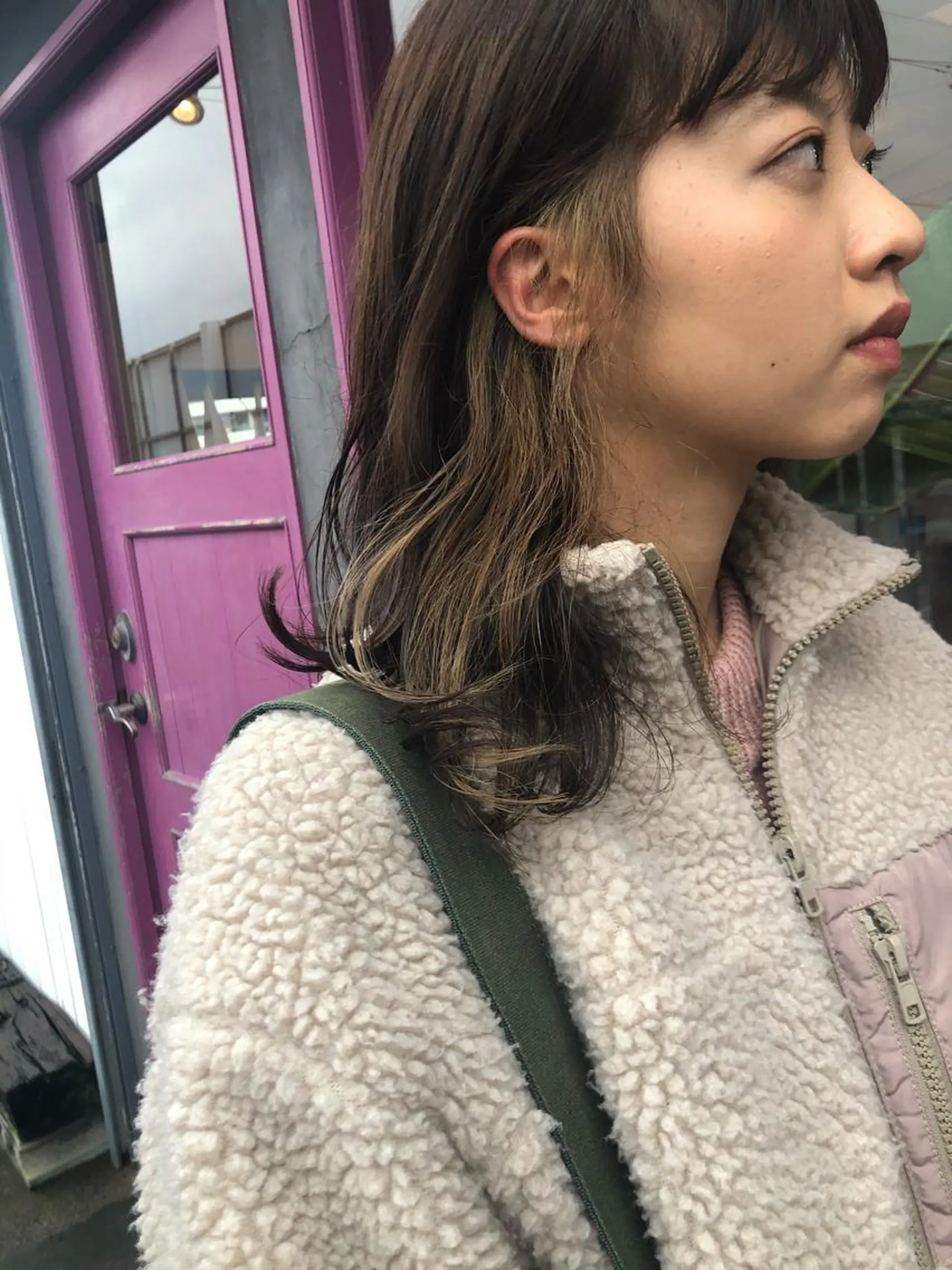 セミロング カラー デザインカット🎨 ボブ🫟おざきのヘアスタイル