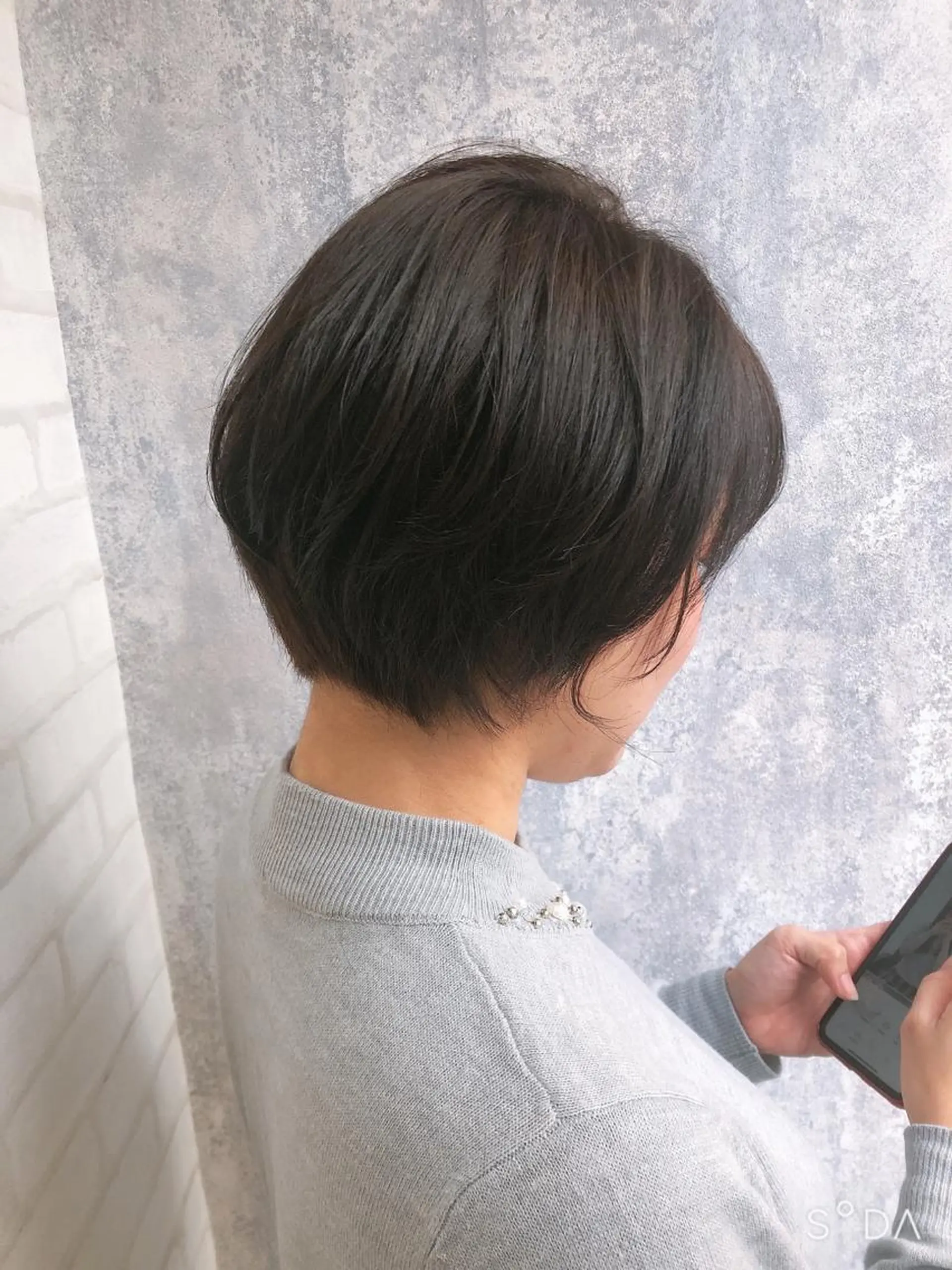 ショート ショートヘア カット ヘアカラー トリートメント れな/Zina博多 トレンド/顔周りのヘアスタイル