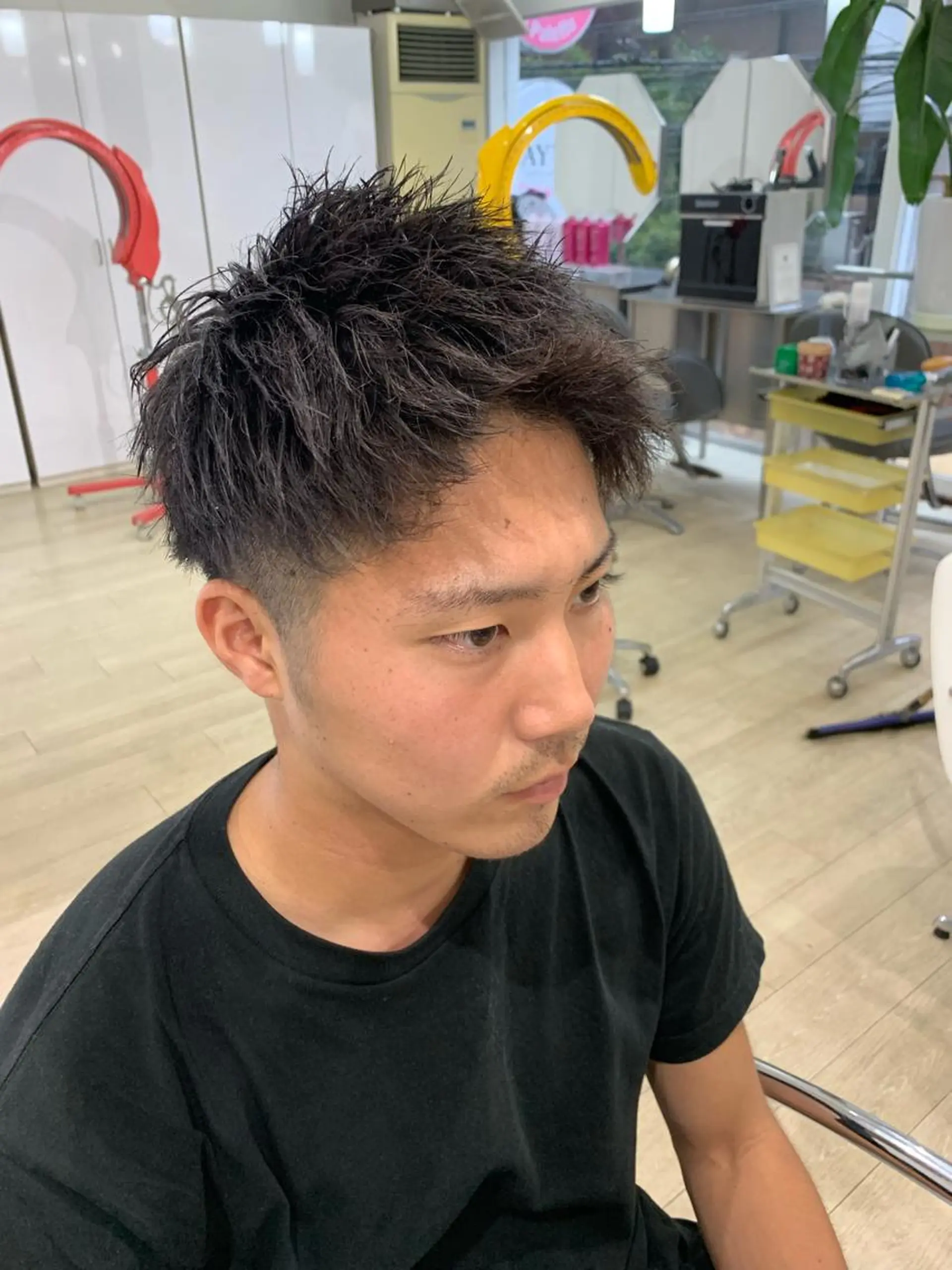 ショート カラー カット パーマ SOA所属・西村あきや トレンド韓国ヘアのヘアスタイル