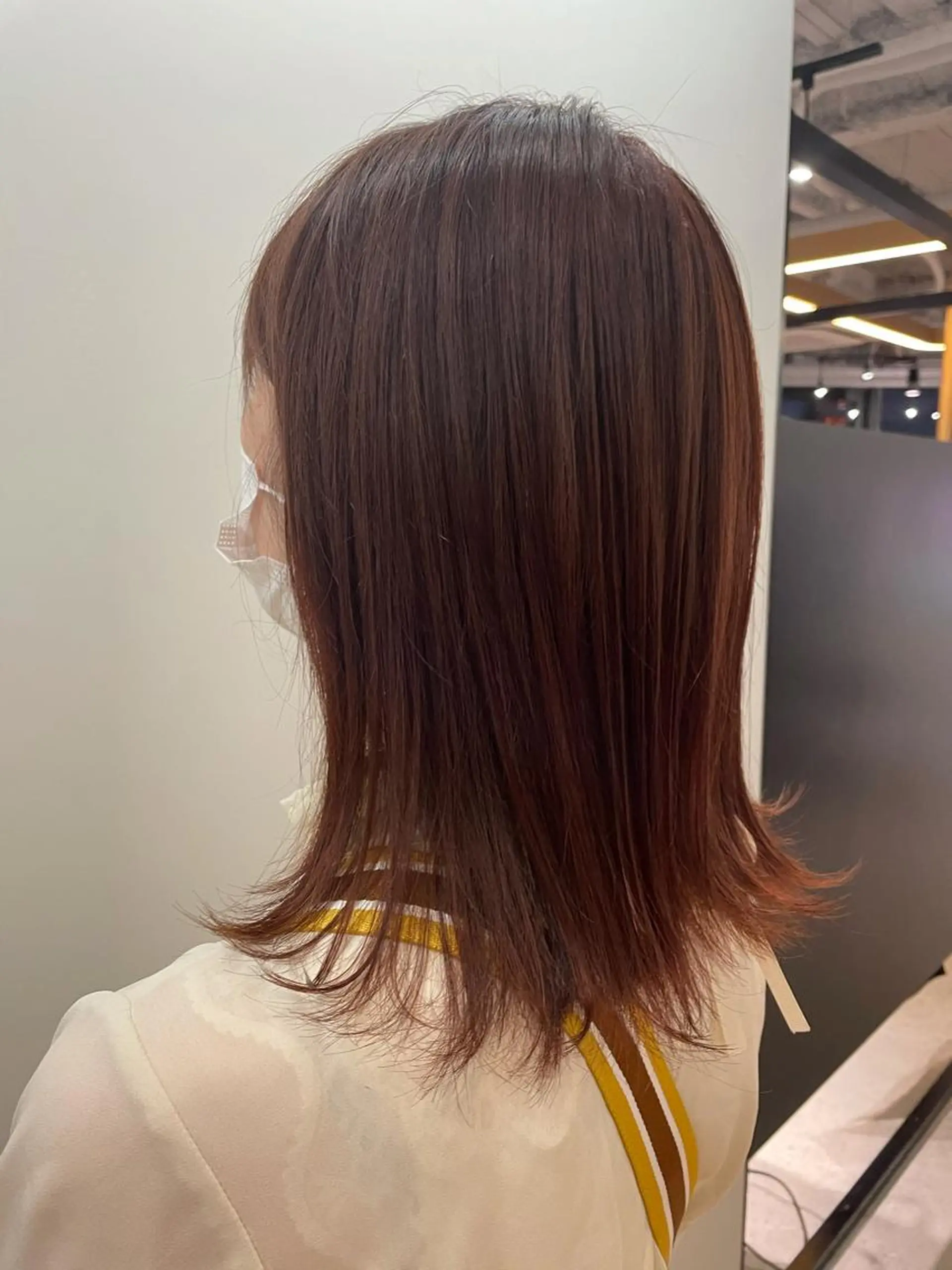 ミディアム カラー ベージュカラー ピンクカラー ピンクベージュ 髪質改善 トリートメント ショート/脱白髪染め ☆宇﨑悠実のヘアスタイル