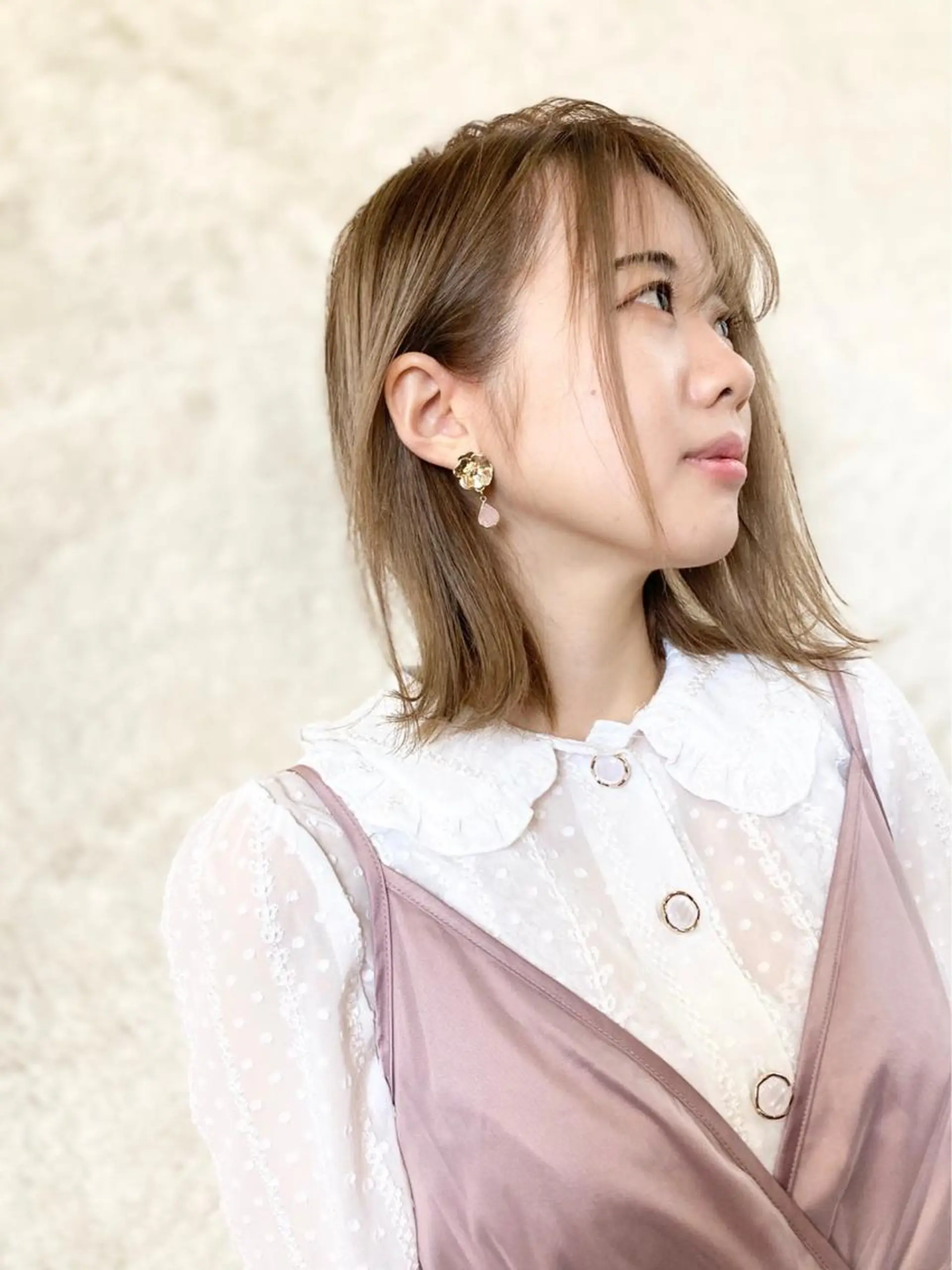 ショート カラー パーマ ヘアアレンジ ブリーチ シースルーバング 外ハネヘア belle chambreイブカのその他イメージ