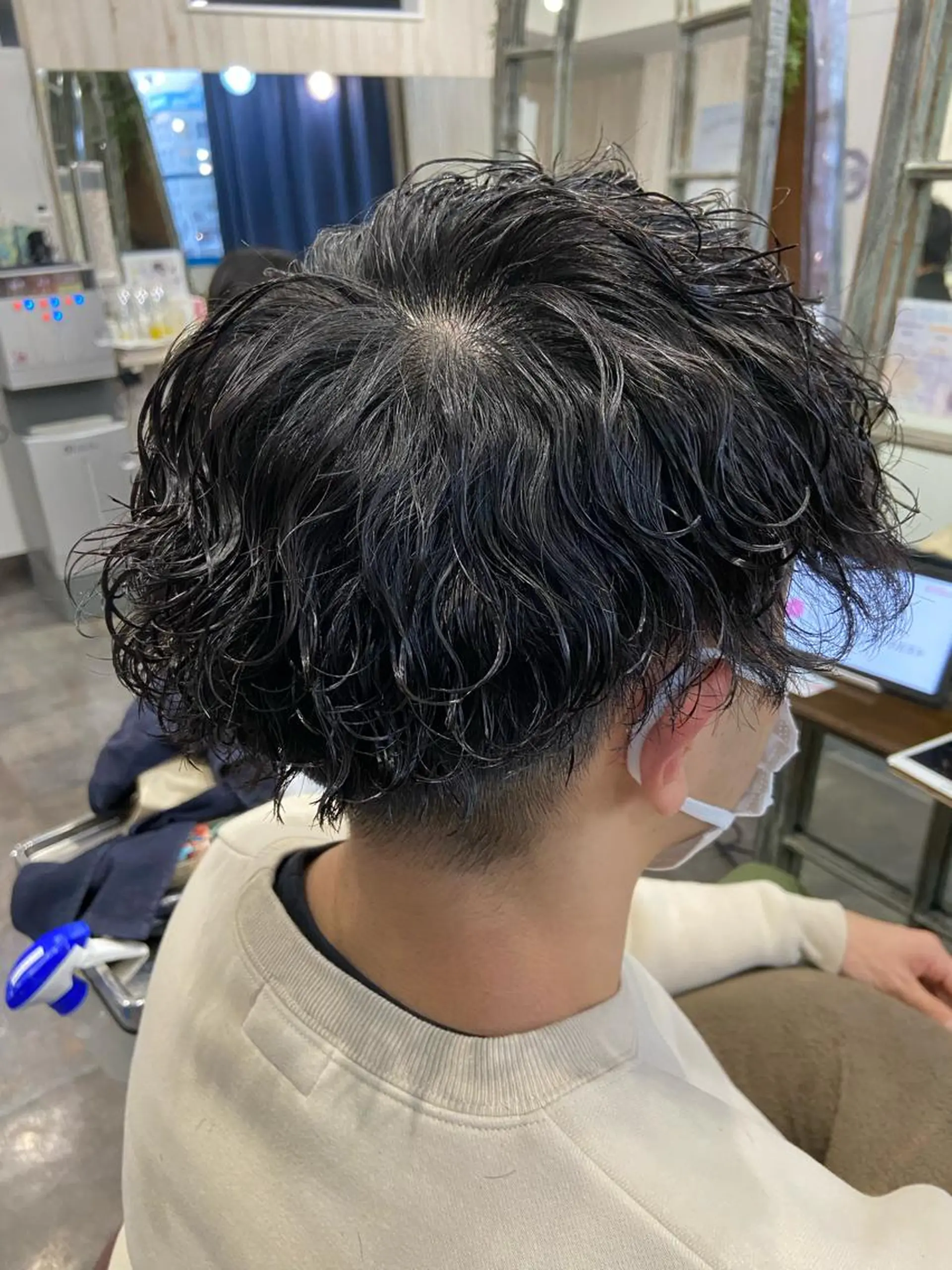 ショート パーマ メンズ カット パーマ カットパーマ✂️ 小坂田玲亜のヘアスタイル