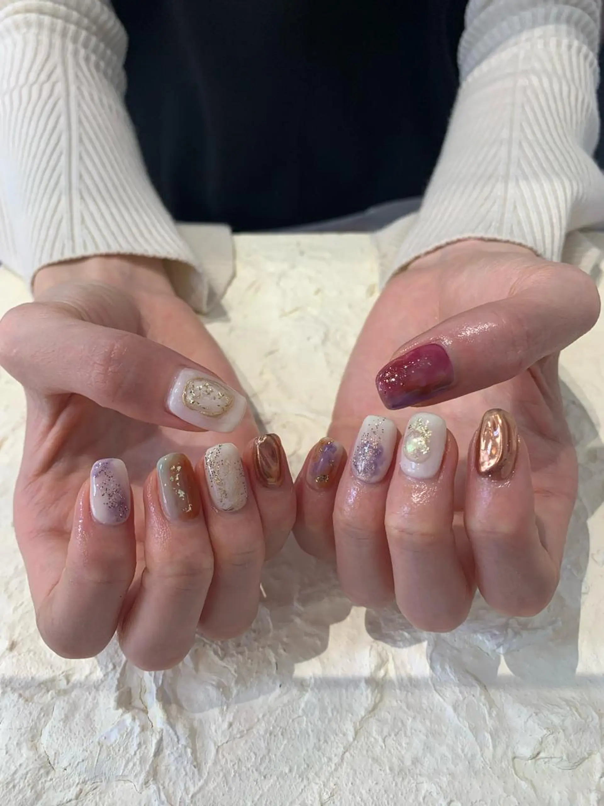 ネイル 春ネイル マキノ ユイのネイルデザイン