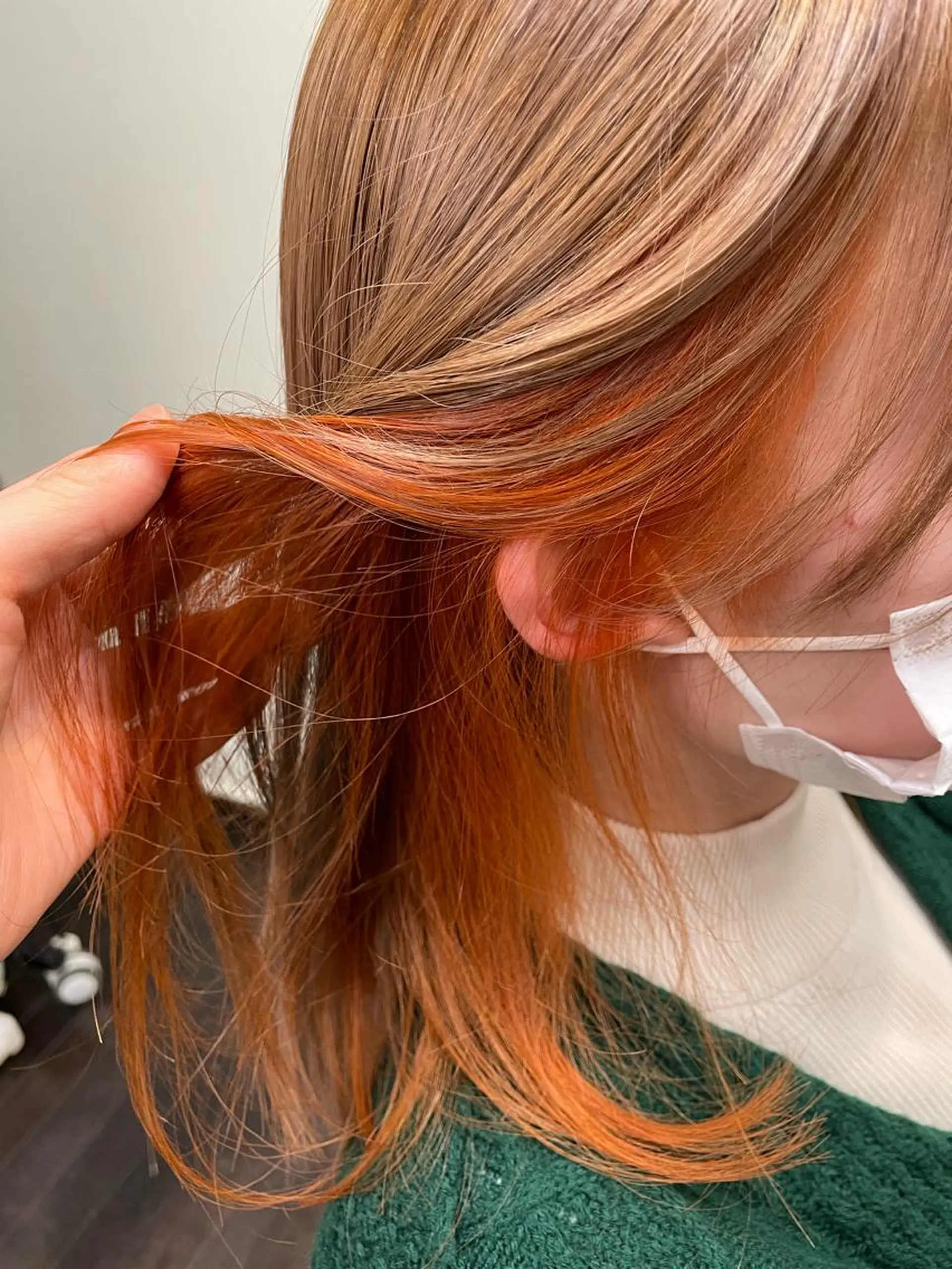 カラー オレンジ 🫧BUBBLES 新所沢　かとうゆきのヘアスタイル