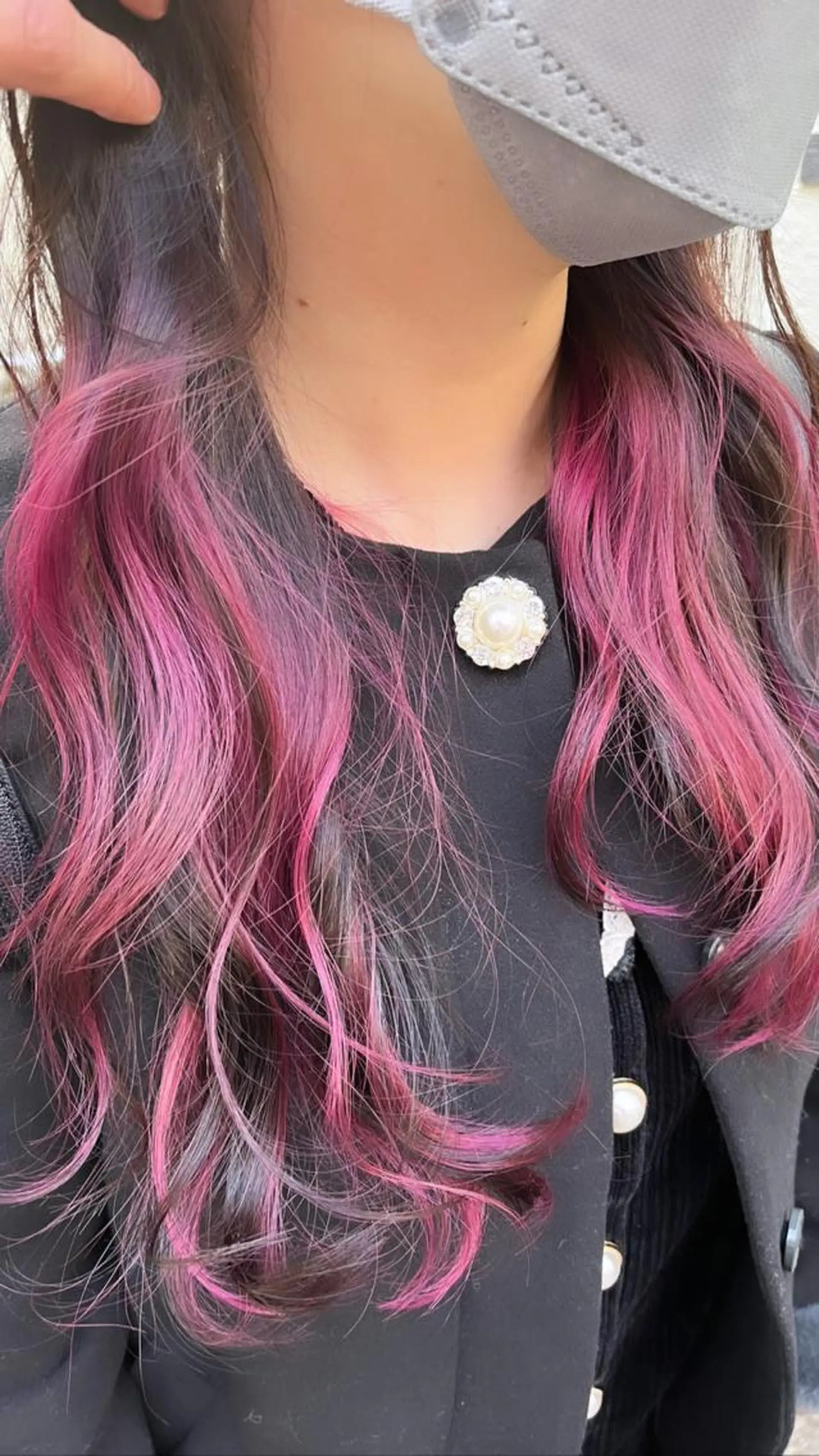 ロング カラー ショートボブ アッシュ バレイヤージュ ミストバング ベージュカラー カット ヘアカラー トリートメント 原宿サロン代表 デザインカラー伊藤卓のヘアスタイル