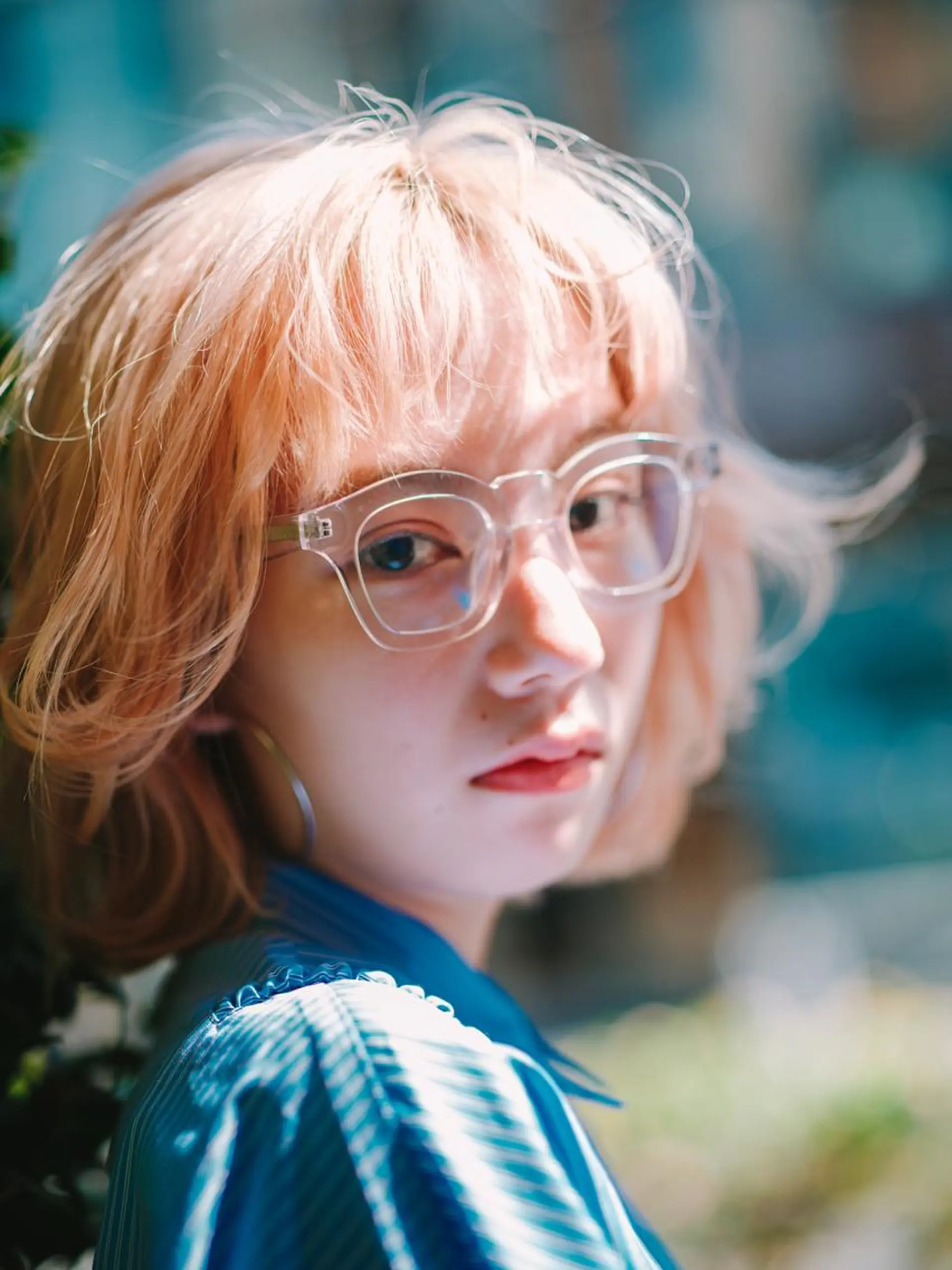 ショート カラー ベージュカラー ブリーチ ピンクカラー ピンクベージュ 🌿ボブ パーマ高橋啓太🌿のヘアスタイル