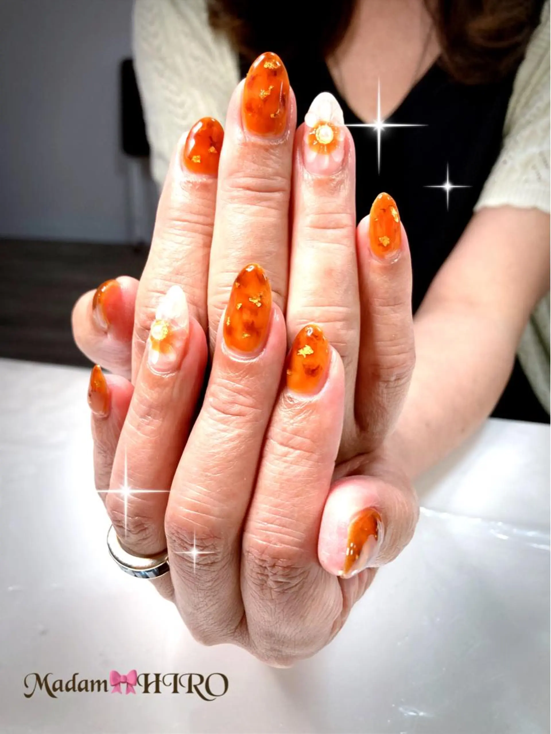 ネイル べっ甲ネイル Lianネイル 寛子Lianのネイルデザイン