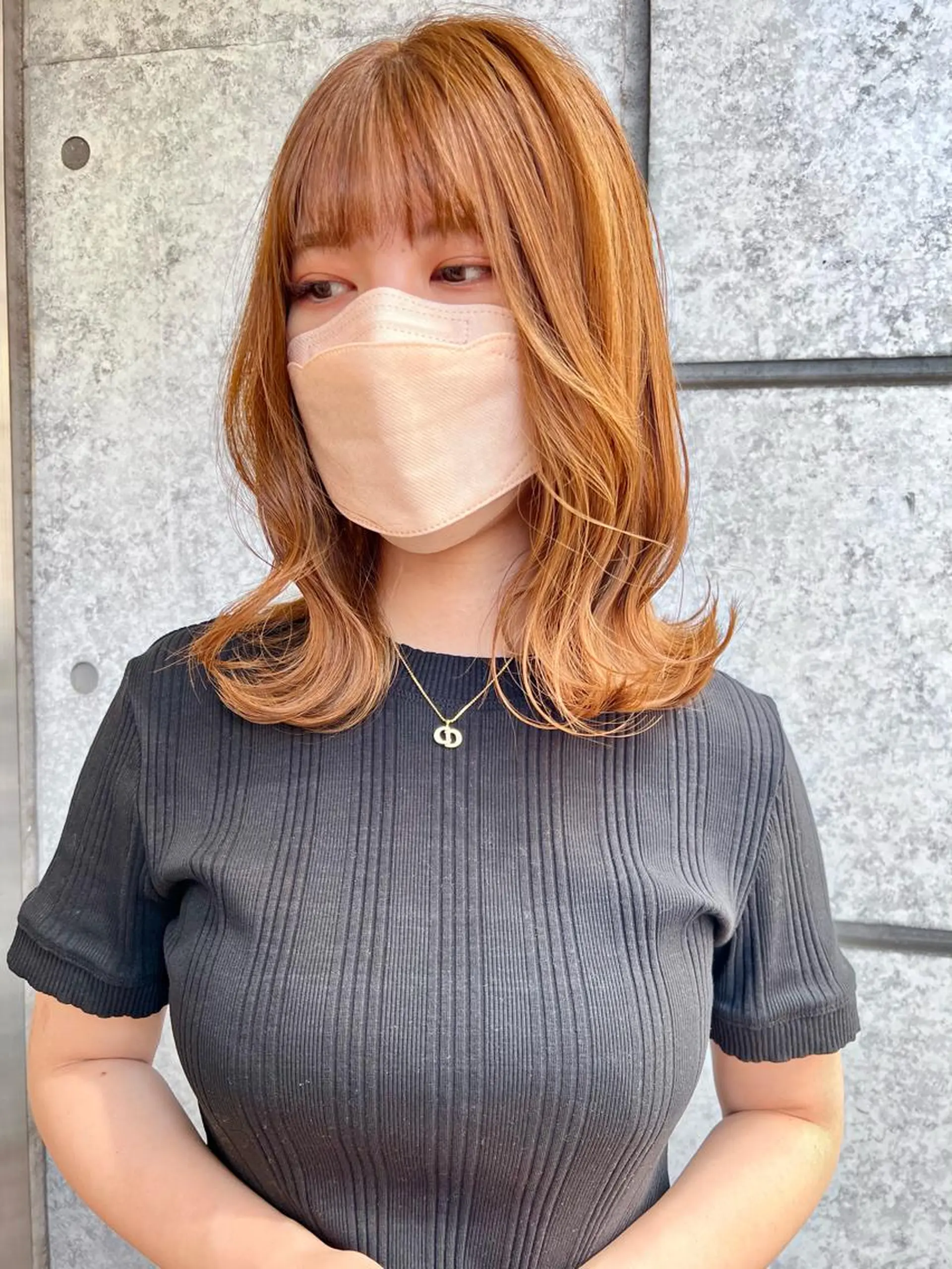 ミディアム カラー カット ヘアカラー トリートメント 癖毛救済✂️ボブ /髪質改善ストレートのヘアスタイル