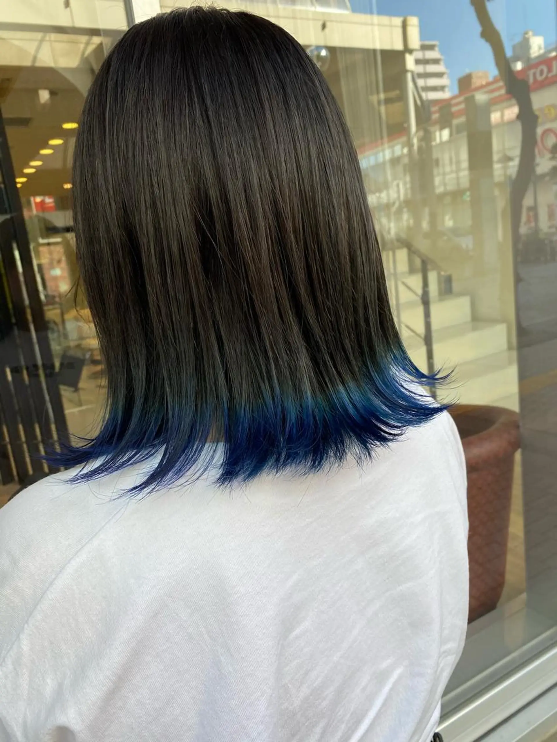 ショート カラー ブルーカラー ヘアカラー デザインカラー✨新倉 佑奈のヘアスタイル