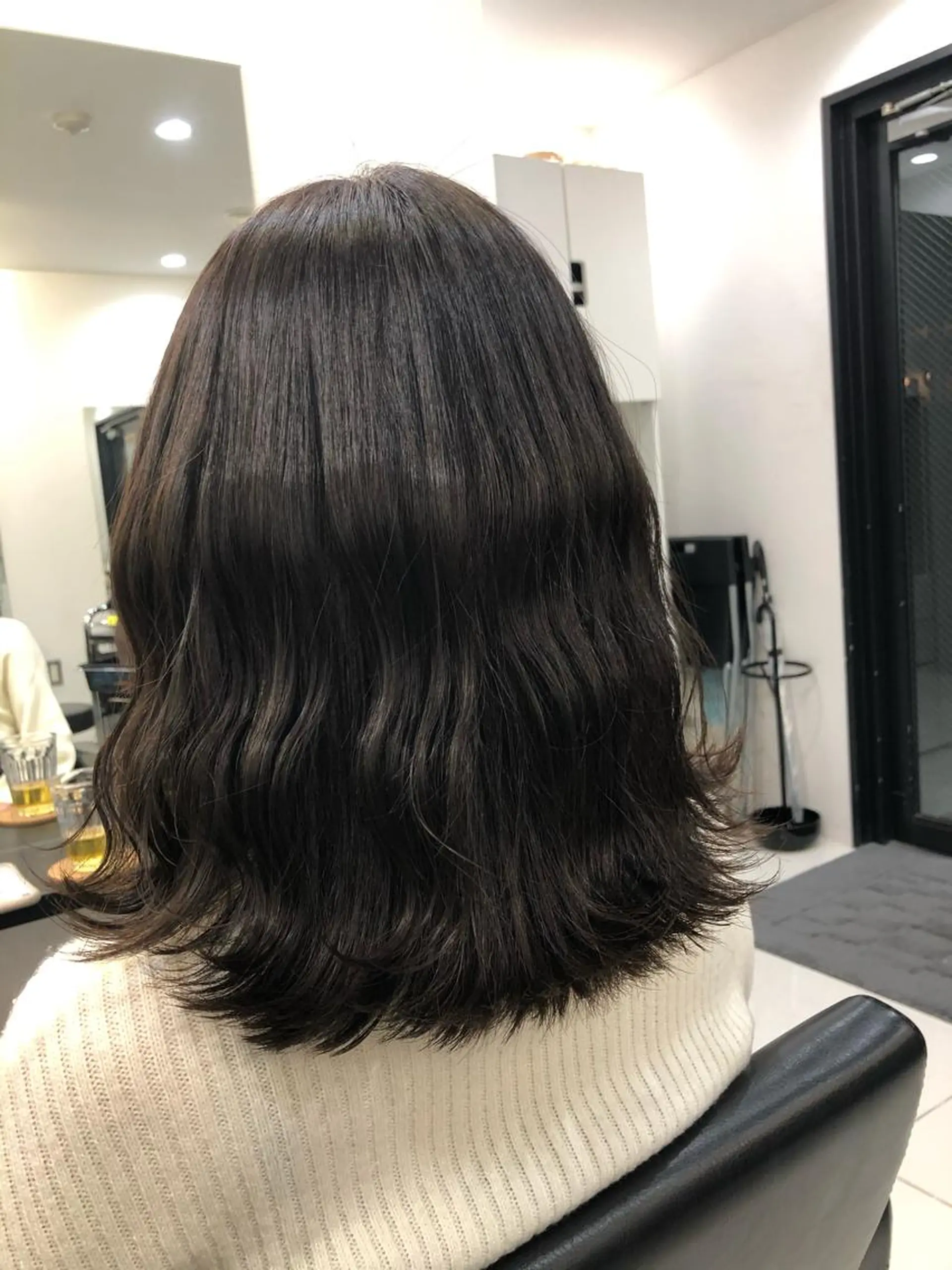 ミディアム アッシュ ヘアカラー トリートメント 縮毛矯正の達人 ☆　松本のヘアスタイル