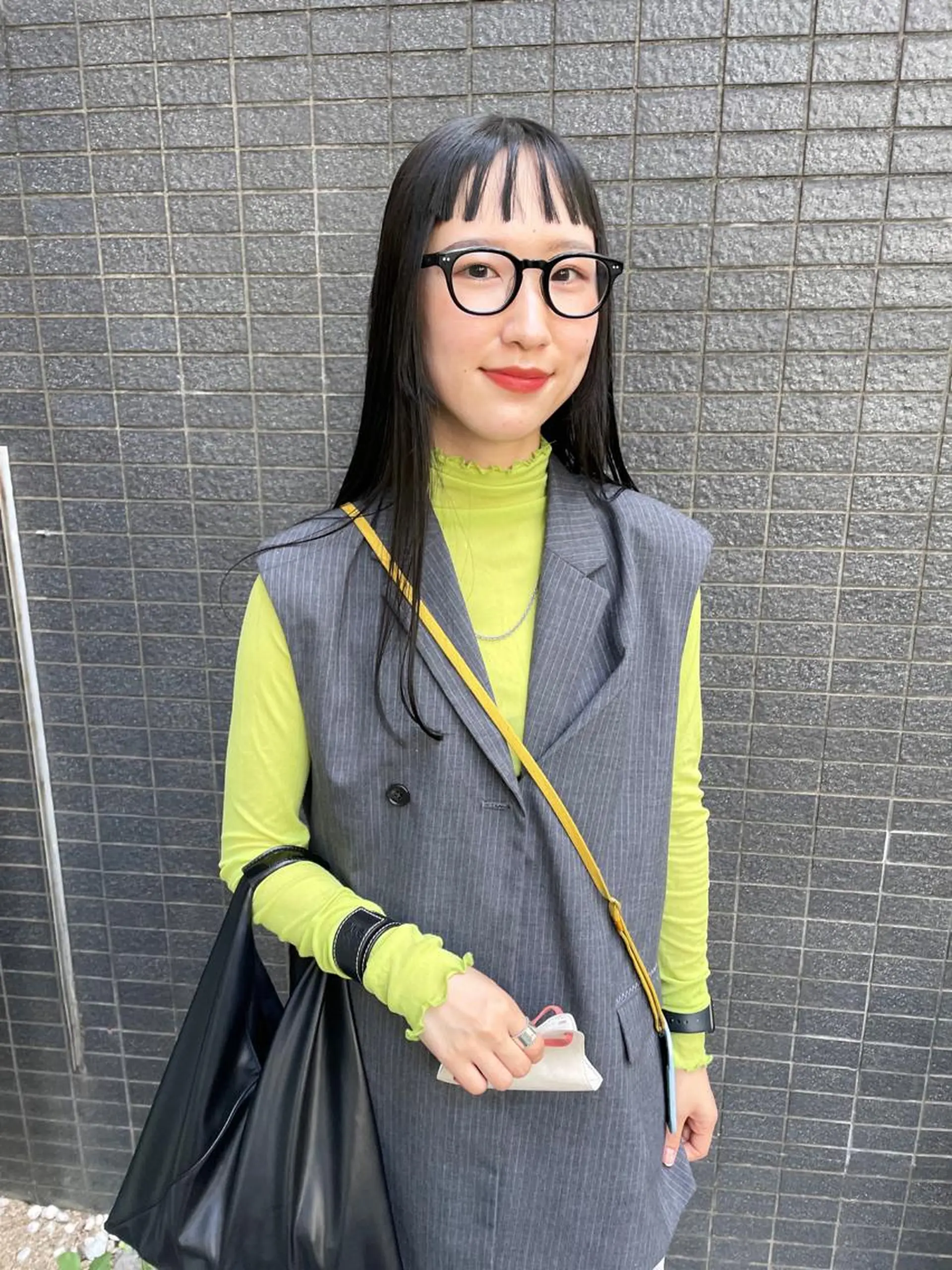 セミロング カラー パーマ ヘアアレンジ メンズ キッズ ネイル マツエク・マツパ アイブロウ ブルーカラー ネイビーカラー ブルー ネイビー tatsumi/ボブ ウルフ/レイヤーのヘアスタイル