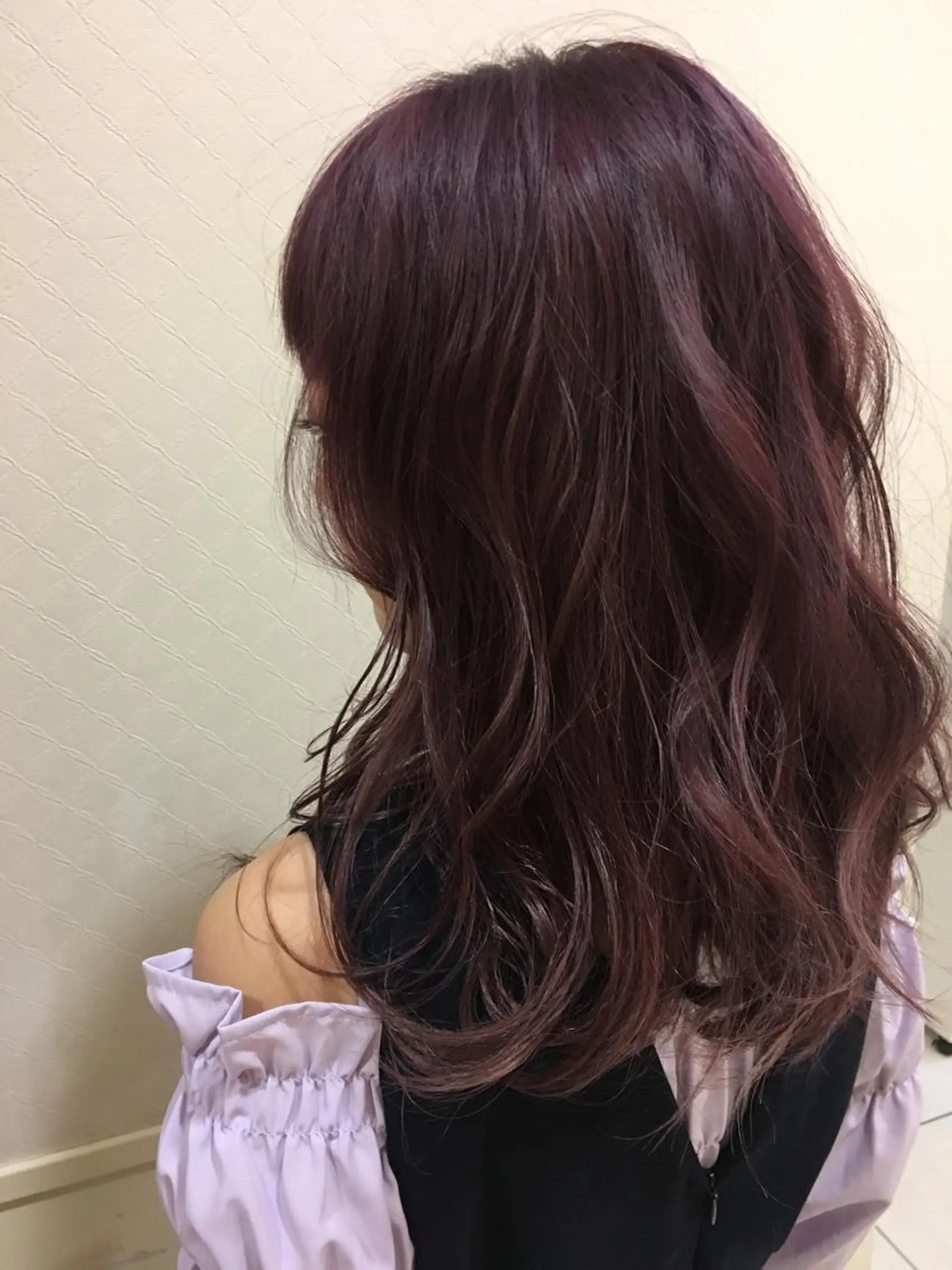 ミディアム カラー ベージュカラー ピンクカラー ピンクベージュ 髪質改善/美髪矯正 マネージャー福永のヘアスタイル