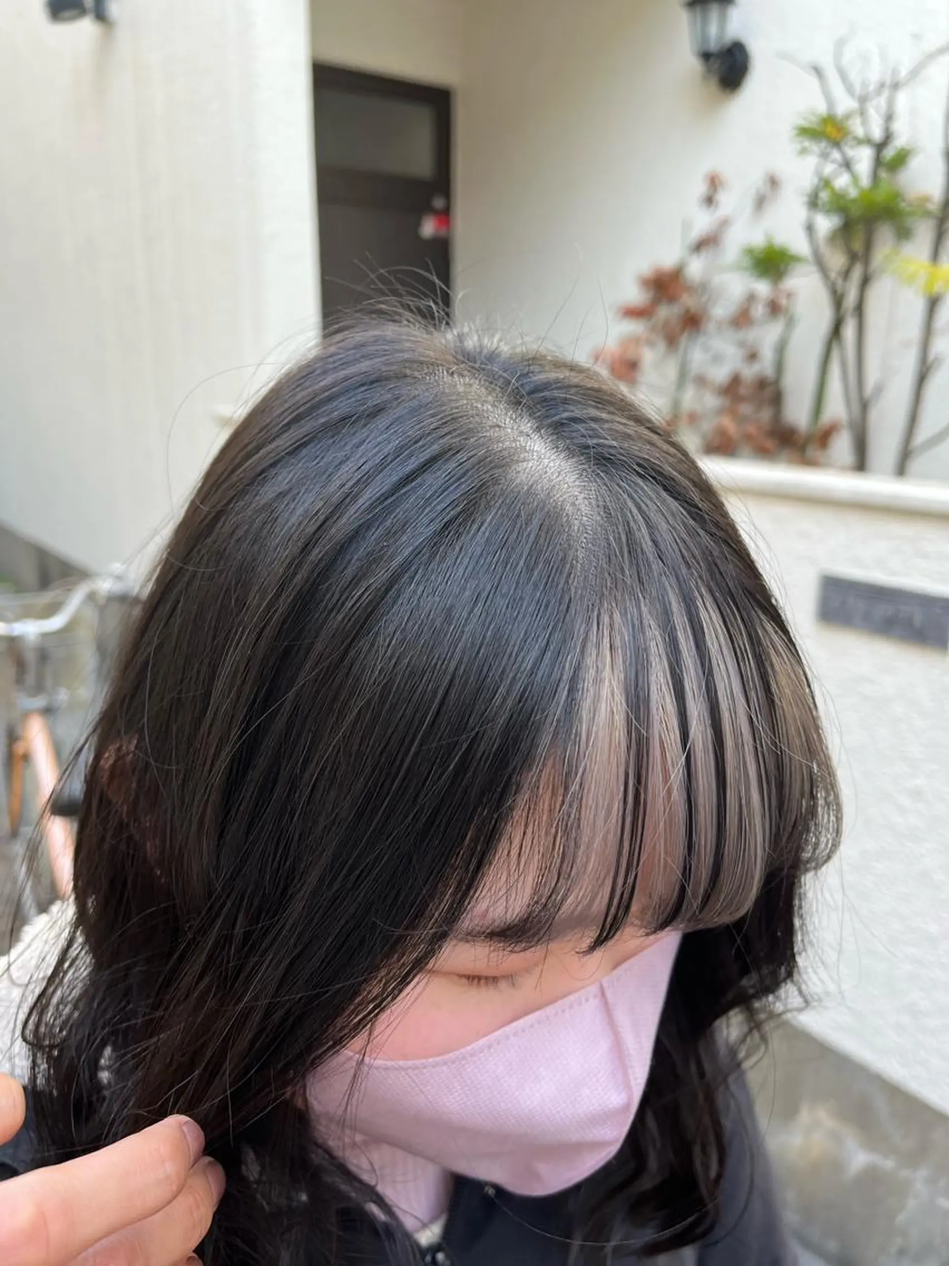 ミディアム カラー ショートボブ ボブレイヤー アッシュ バレイヤージュ ミストバング カット ヘアカラー トリートメント 原宿サロン代表 デザインカラー伊藤卓のヘアスタイル