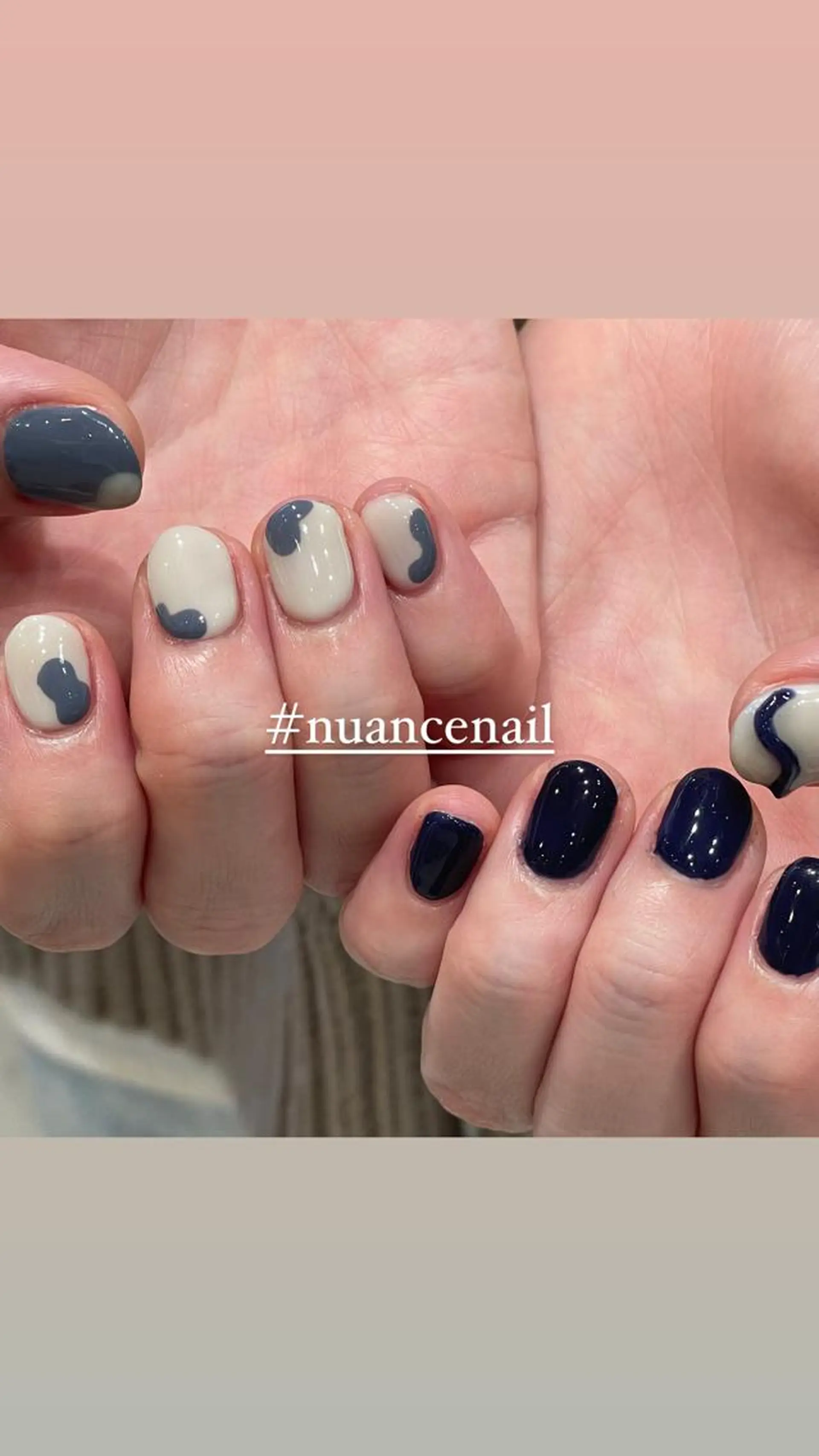 ネイル ハンドネイル 淡色ネイル 🎀moeのネイルデザイン