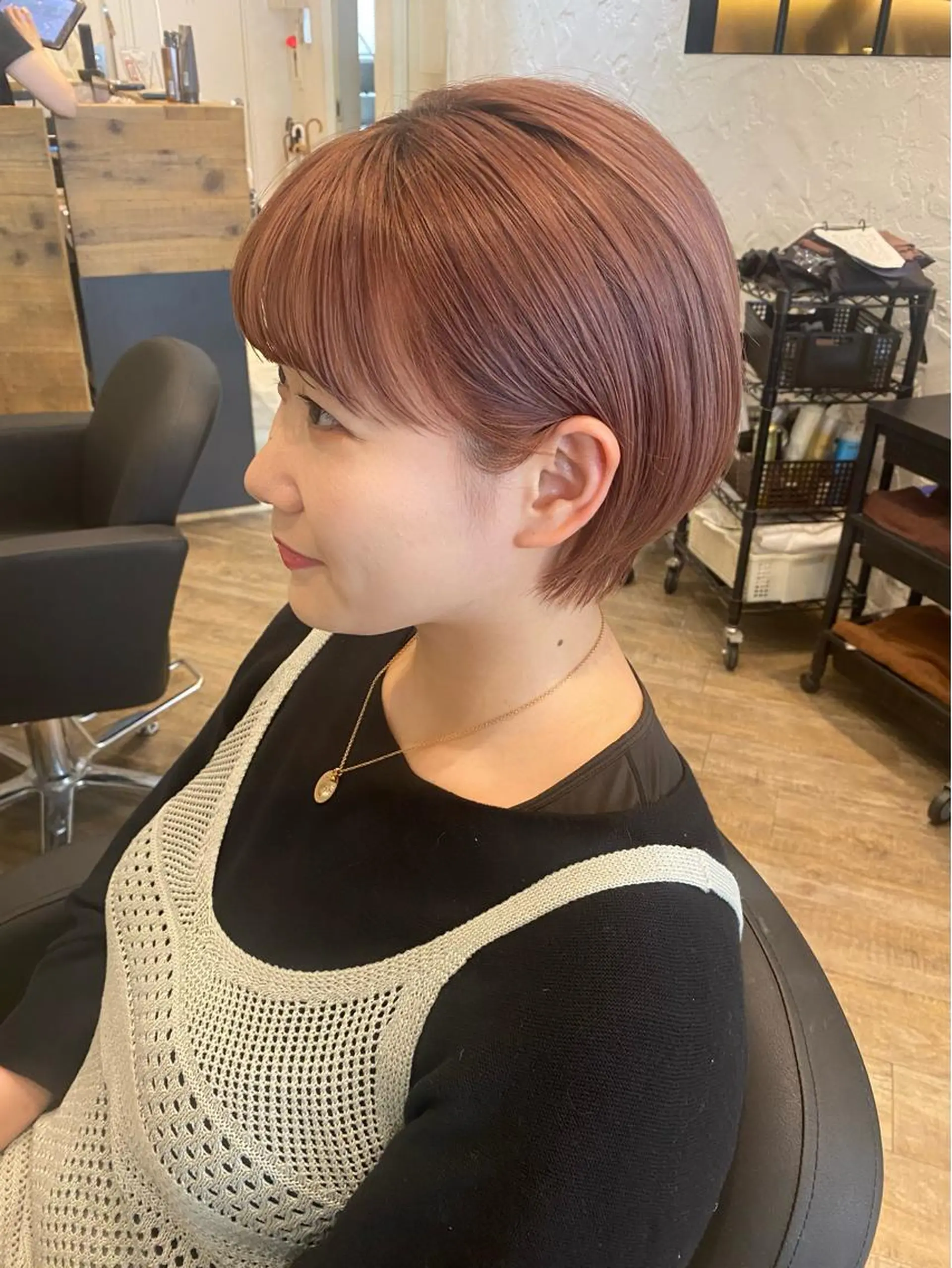 ショート カラー ピンクカラー ショートヘア 🌟アレンジが似合う カラー🌟Rumiのヘアスタイル