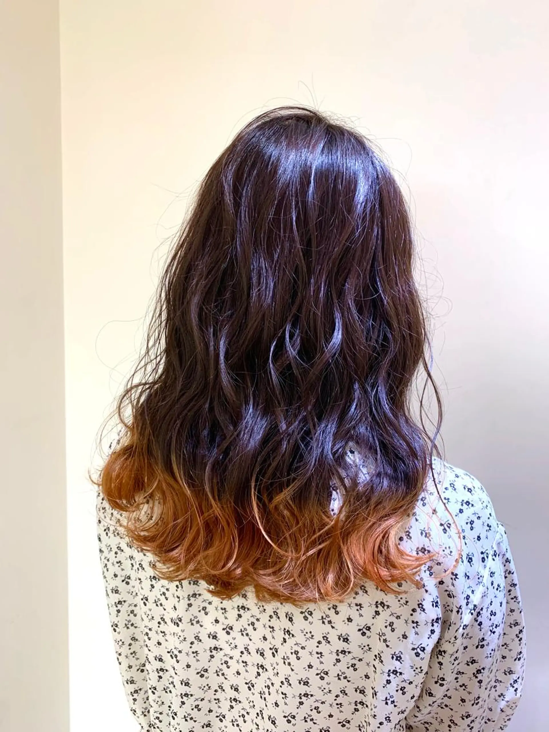 ロング カラー ヘアアレンジ オレンジ 店長/ 加藤 流菜のヘアスタイル