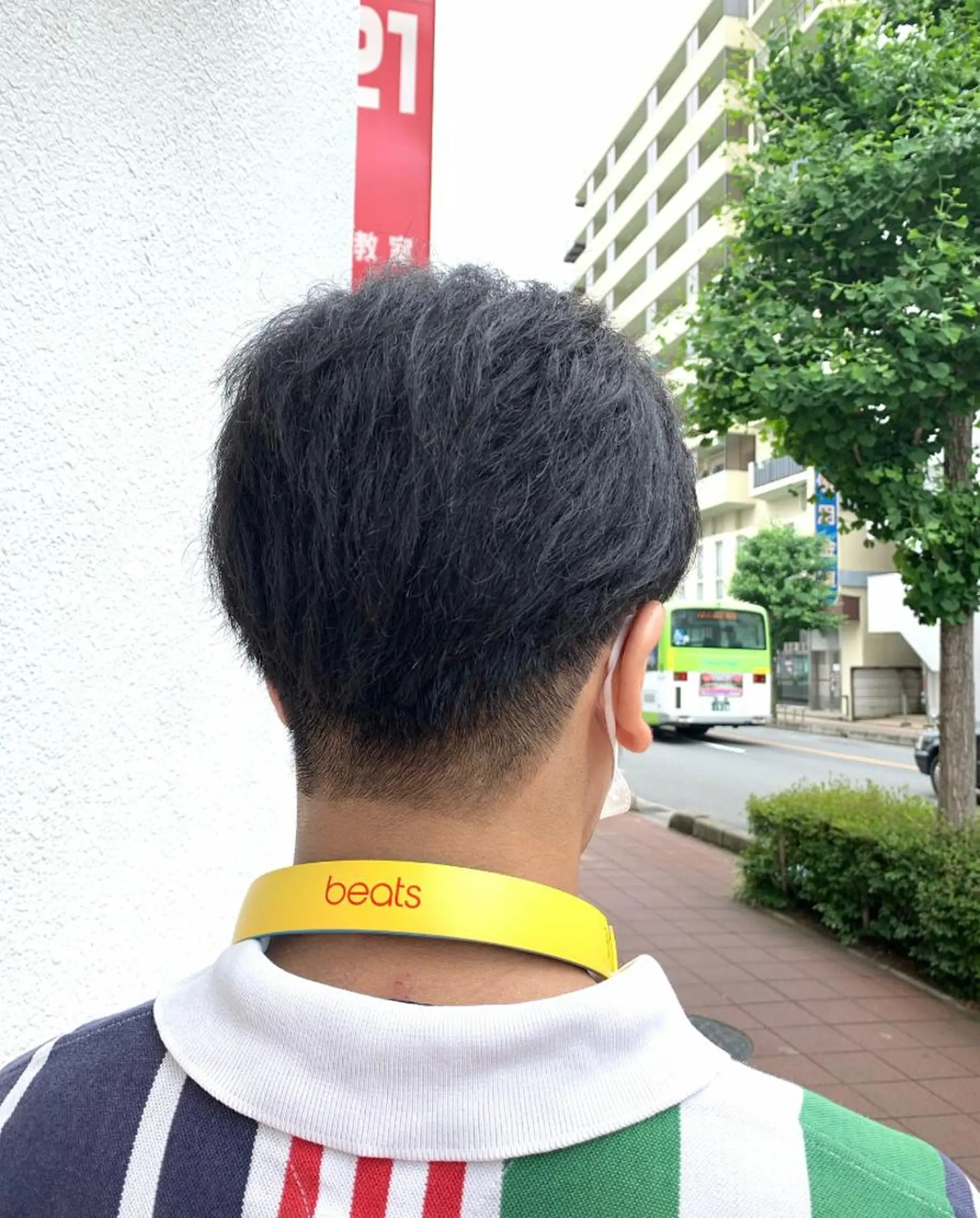 メンズ センターパート ゆうき あすかのヘアスタイル