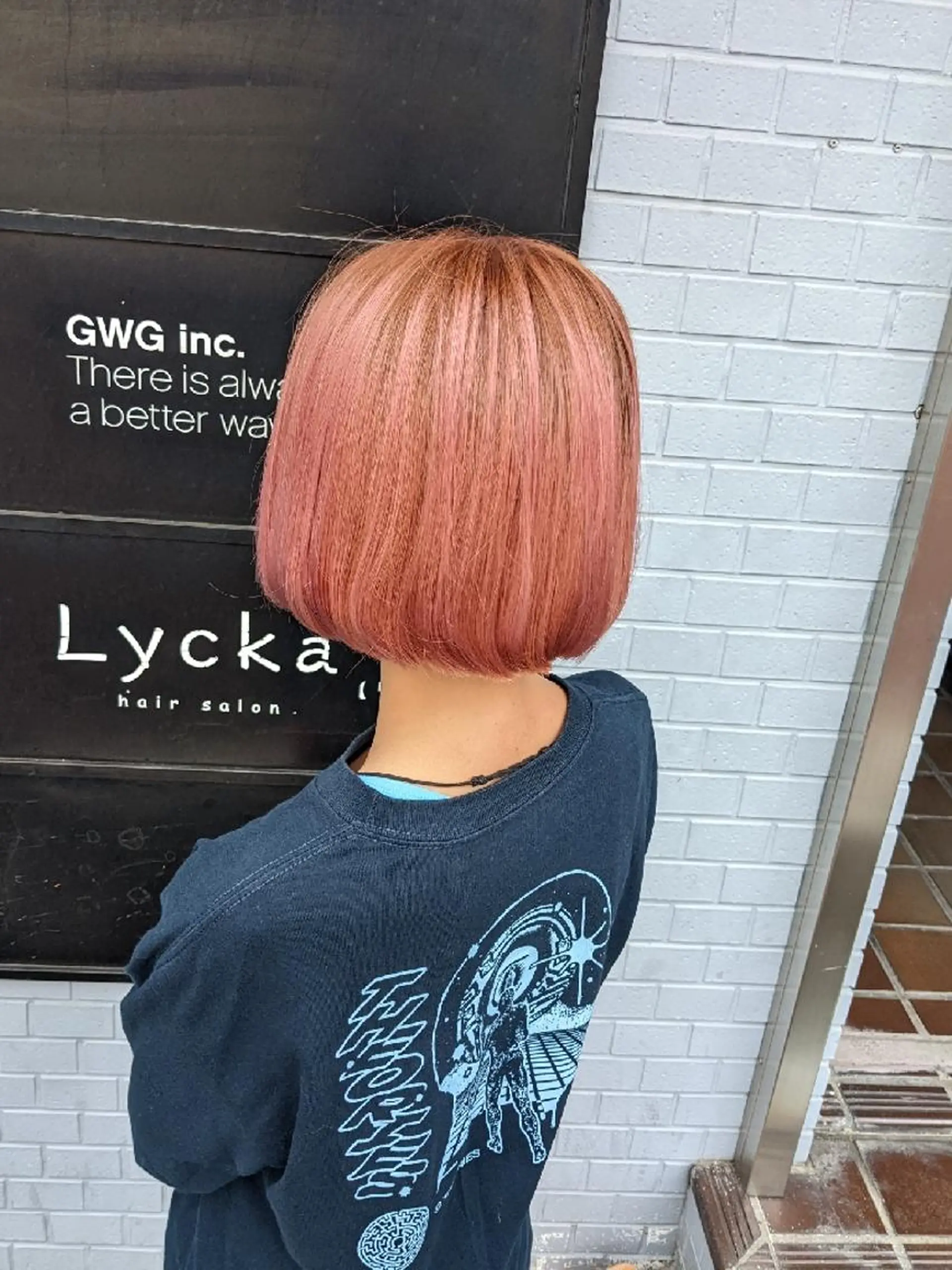 ショート ボブ カット ヘアカラー トリートメント newi 天王寺 masakoのヘアスタイル