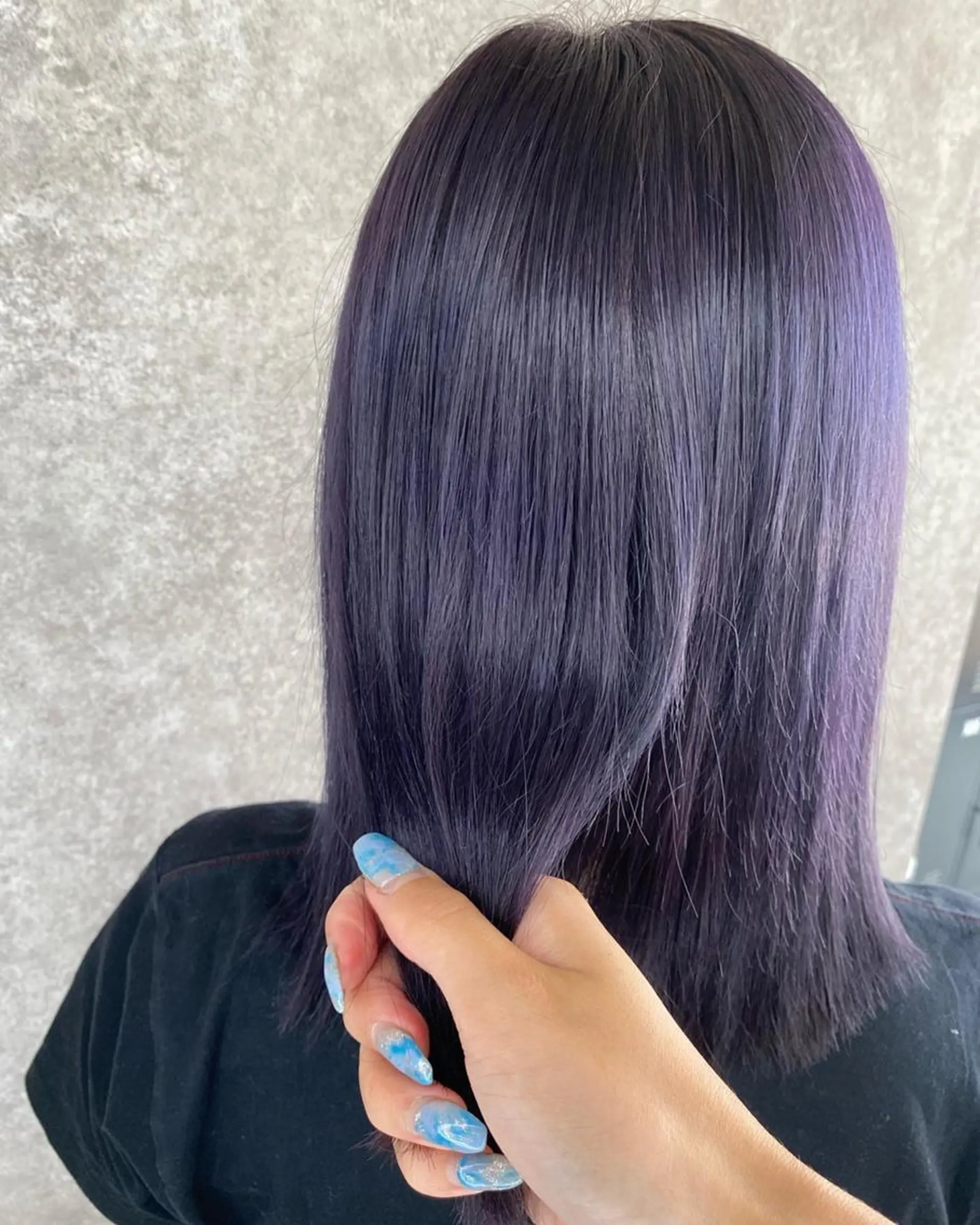 ロング カラー アッシュ ラベンダーカラー ラベンダーアッシュ パープルカラー バイオレットカラー UNDER vr 【アンダーバー】のヘアスタイル