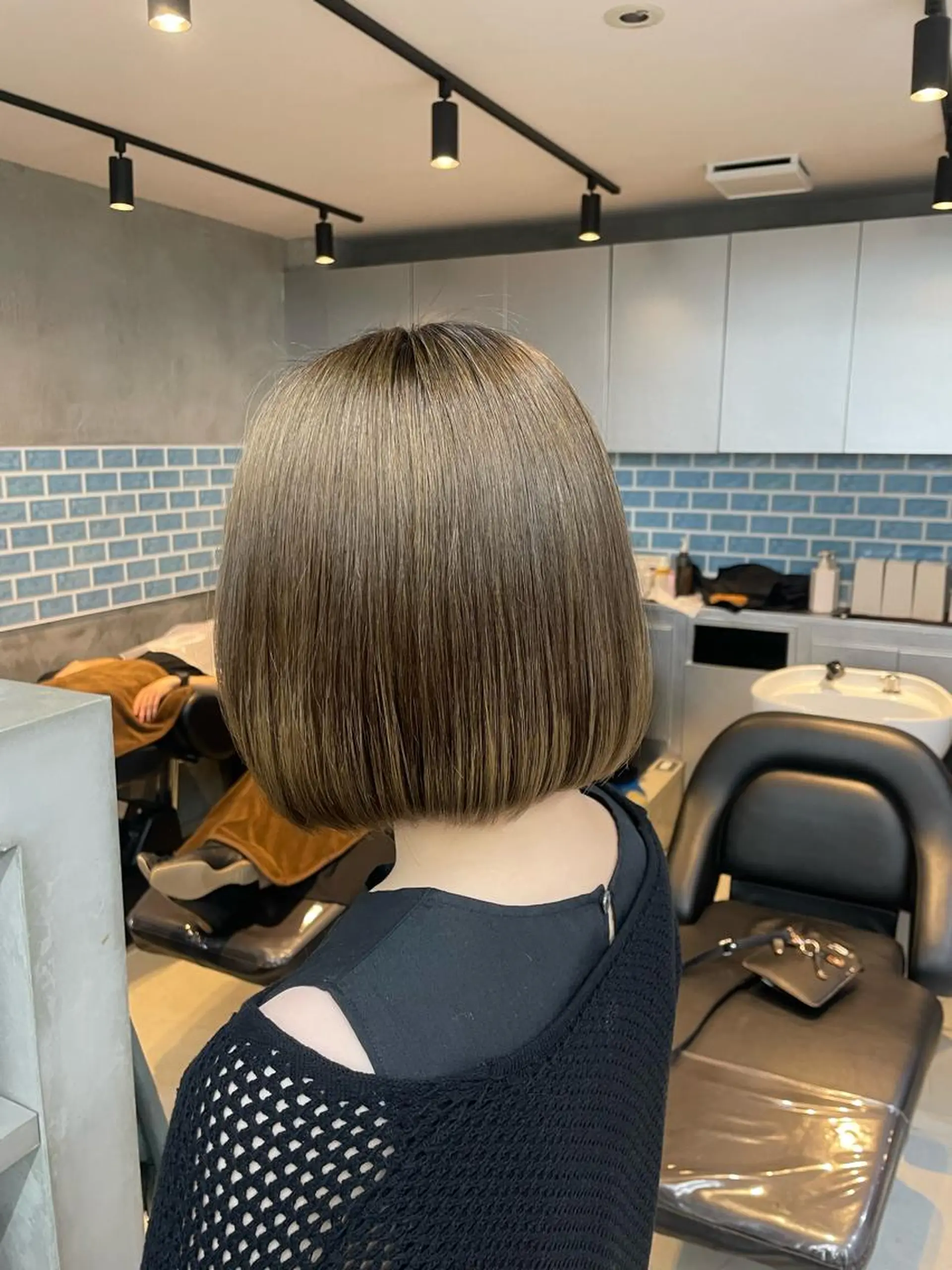 ミディアム ミディアムパーマ トリートメント 🫧ほのか /透明感カラー🫧のヘアスタイル