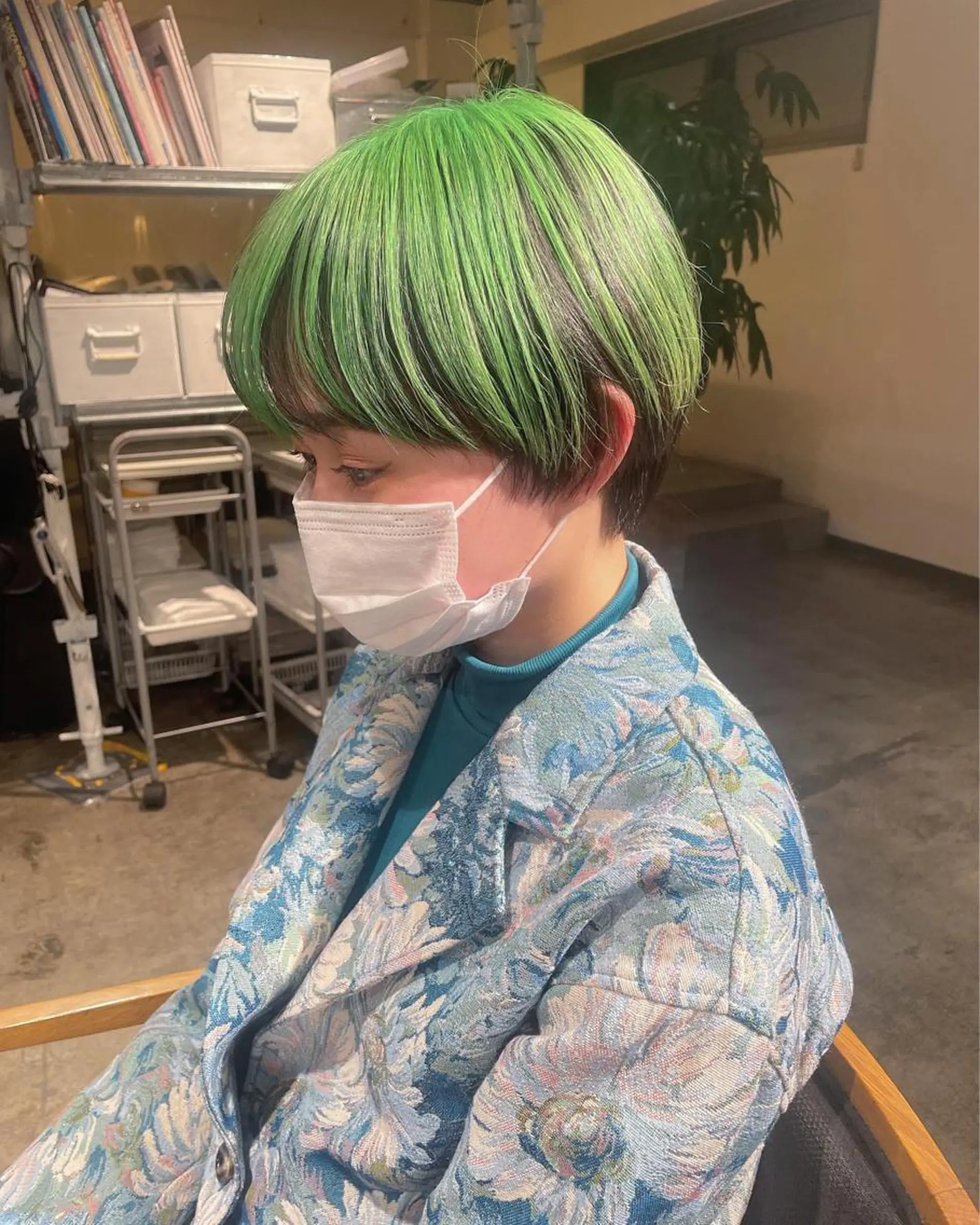 ショート カラー インナーカラー ヘアカラー トリートメント ハイトーン/レイヤー /ケアブリーチ石川治のヘアスタイル