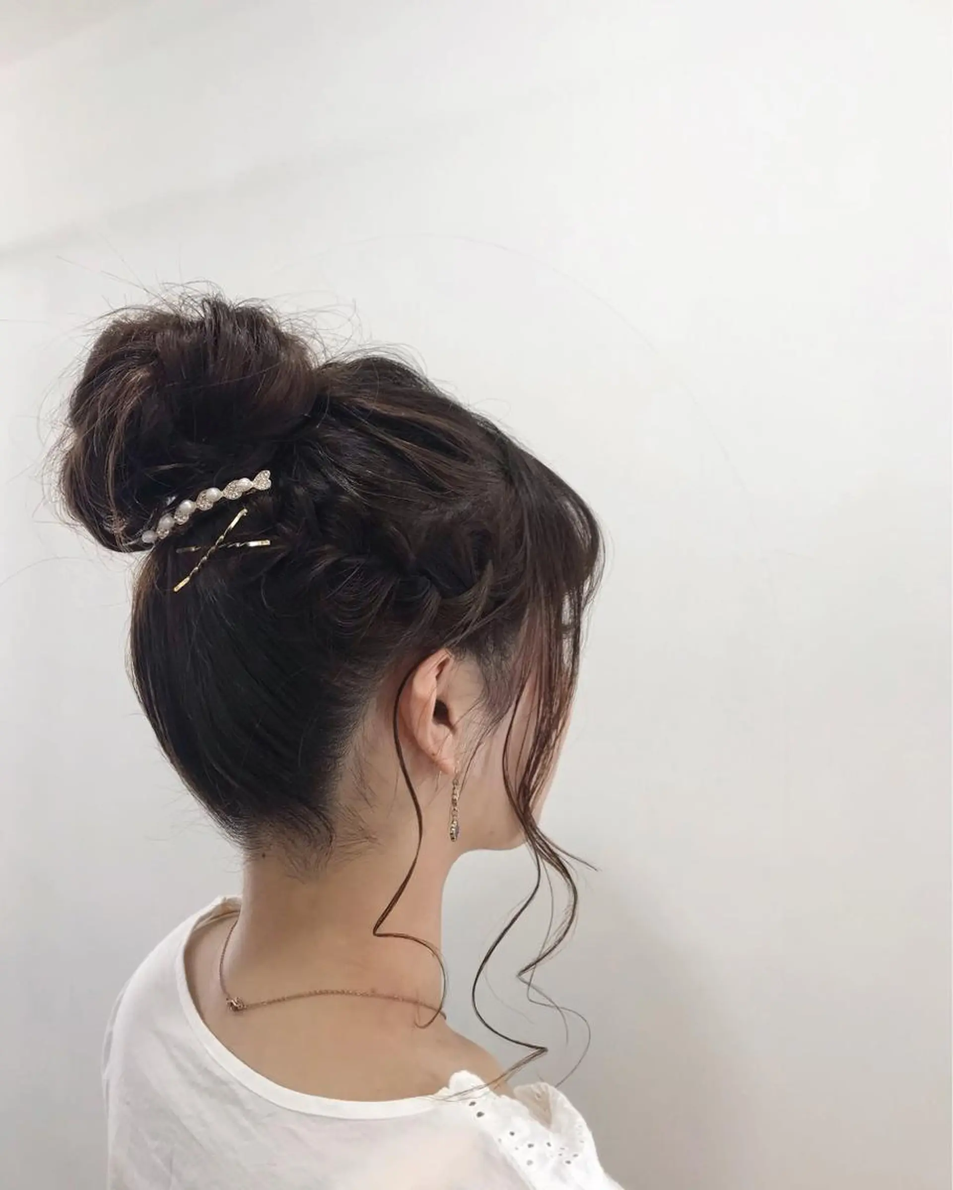 ヘアアレンジ お団子ヘア フラム所属・WATANABE MISAKIのヘアスタイル