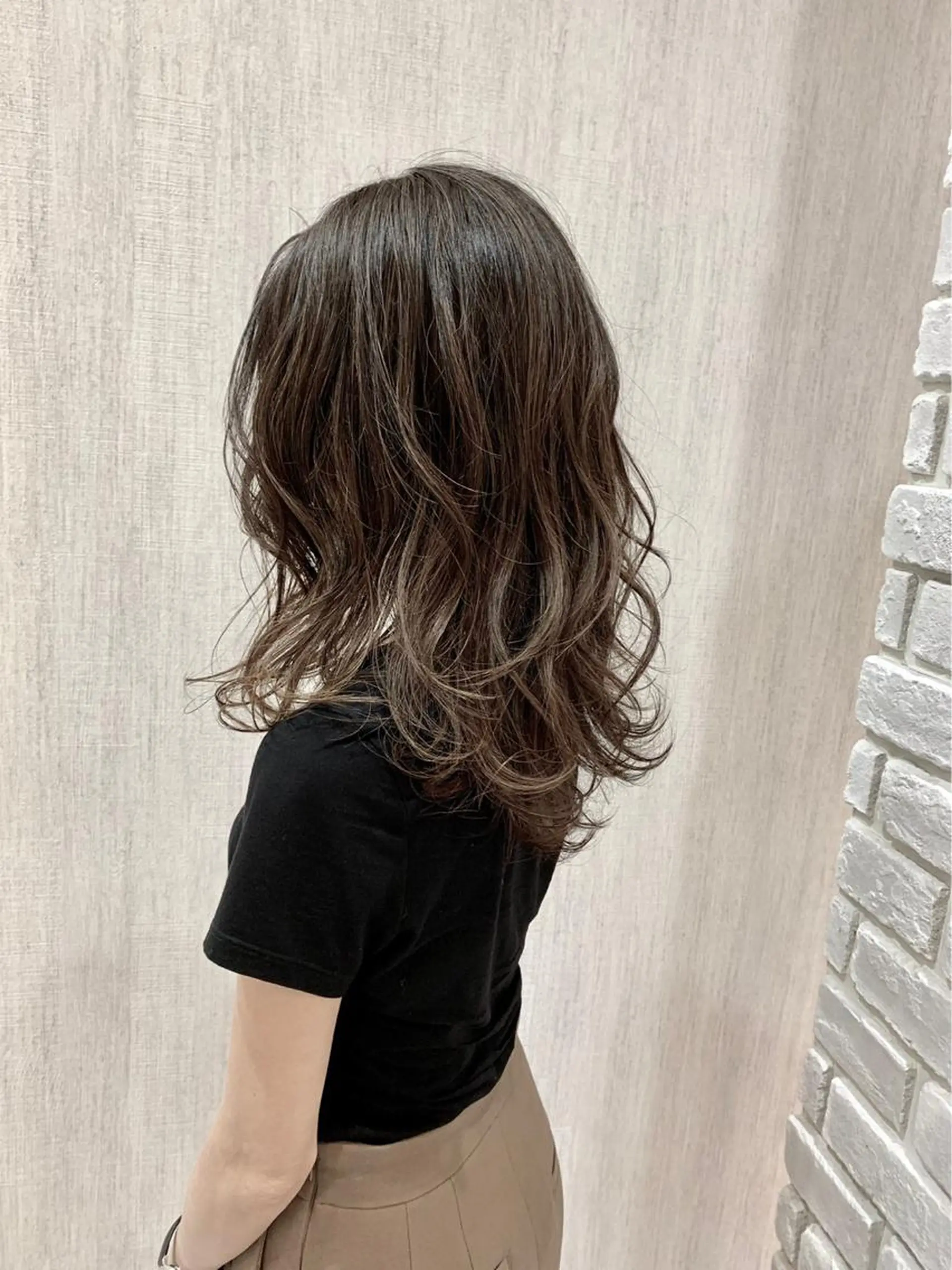 セミロング カット ヘアカラー トリートメント 店長✨レイヤー✖️ 髪質改善✖️韓国ヘアのヘアスタイル