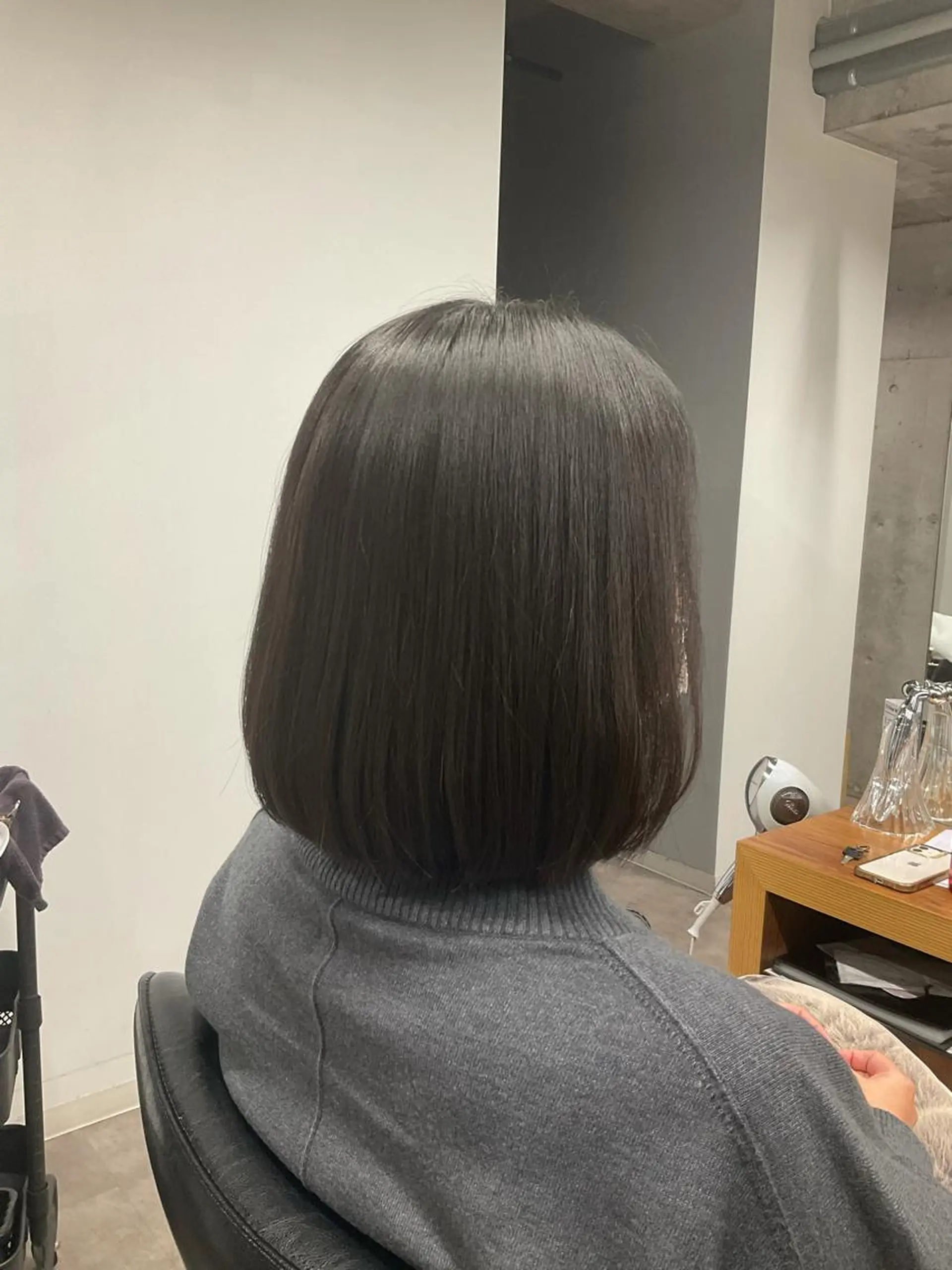 ミディアム カット ヘアカラー トリートメント 質感再生カラー/ 髪質改善/karinのヘアスタイル