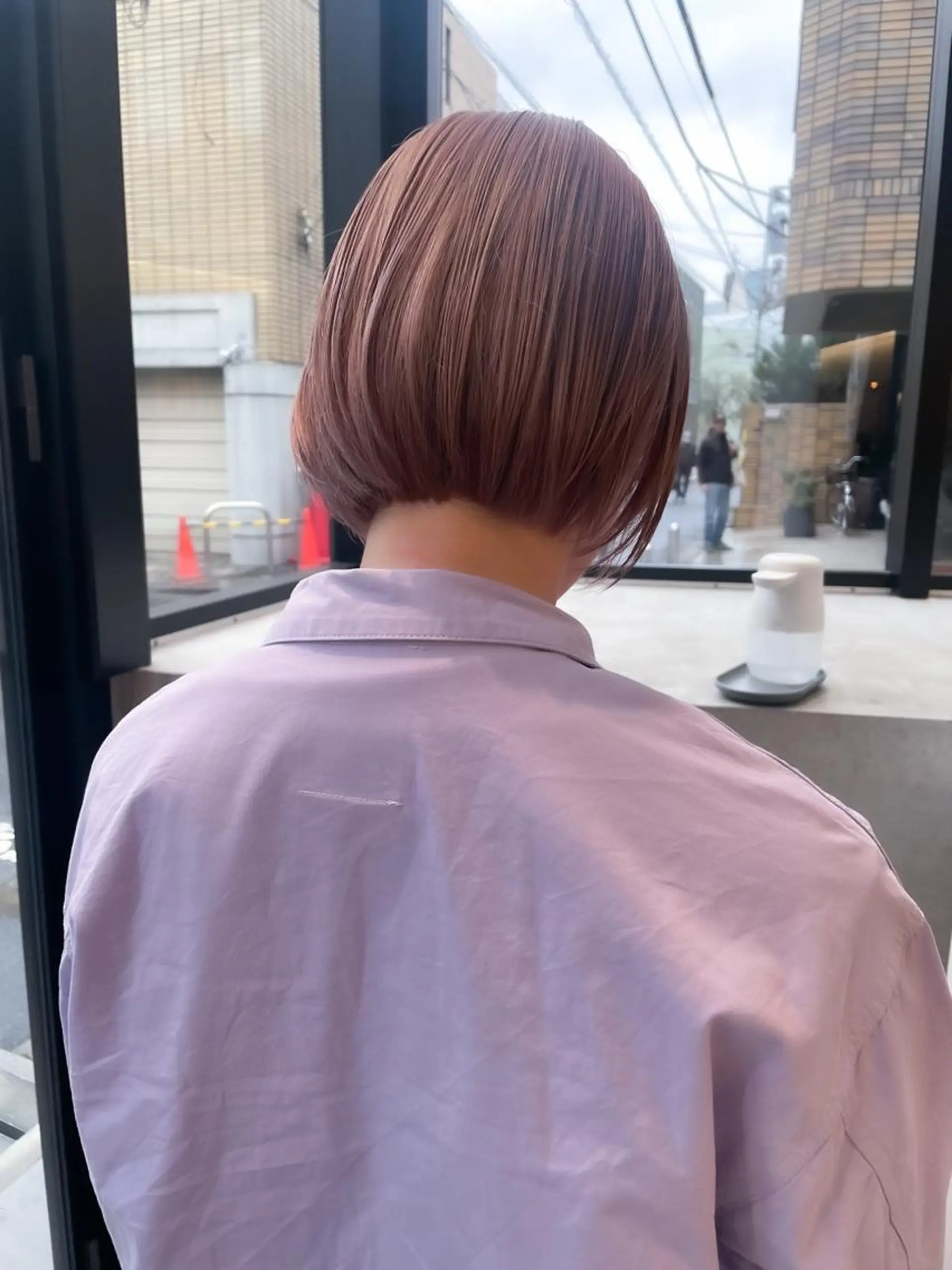 ショート カラー ヘアアレンジ ミニボブ/ブリーチ 🌈MISATOのヘアスタイル