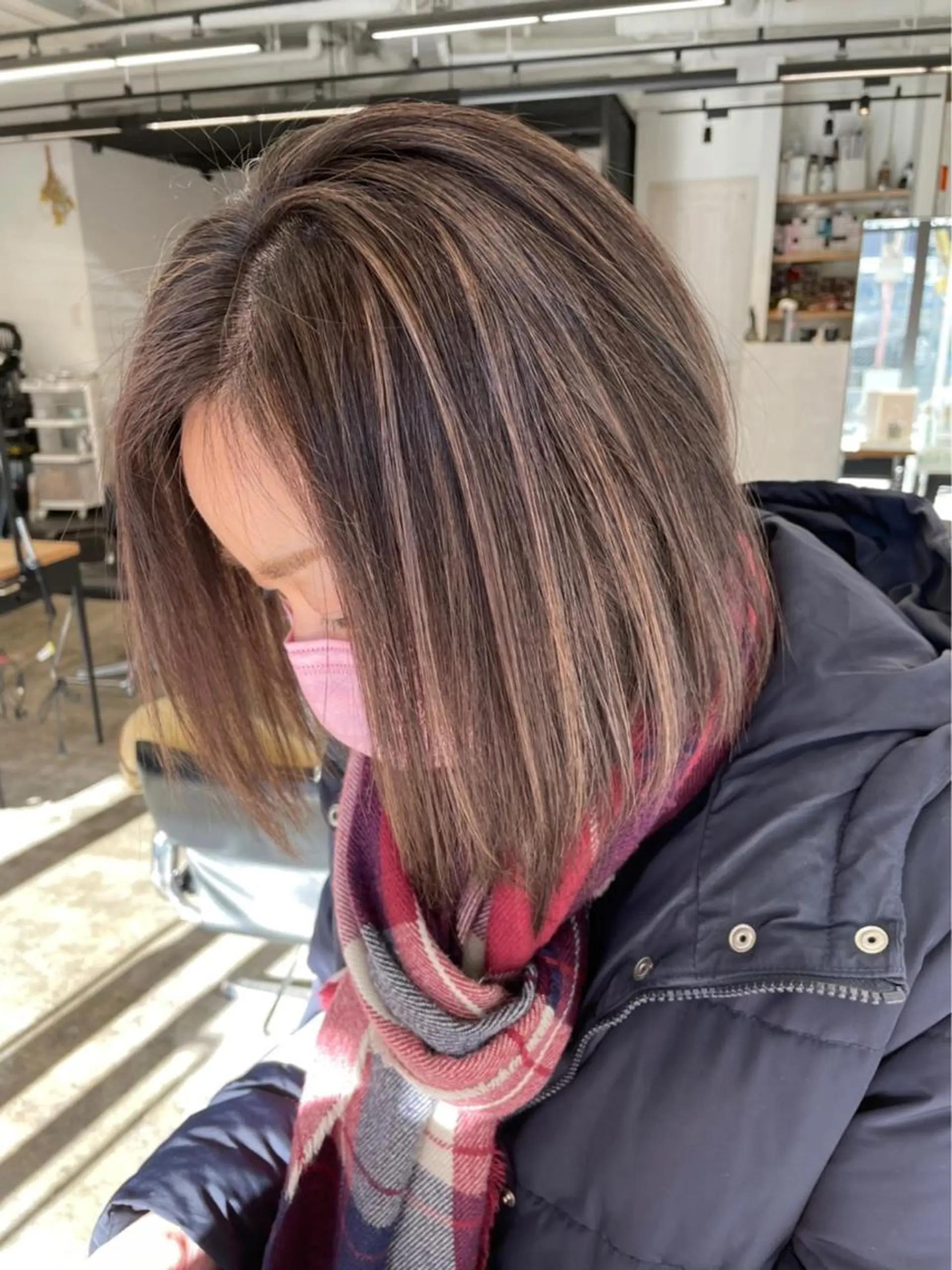 ミディアム カラー ヘアアレンジ 💕 manaka🌺のヘアスタイル