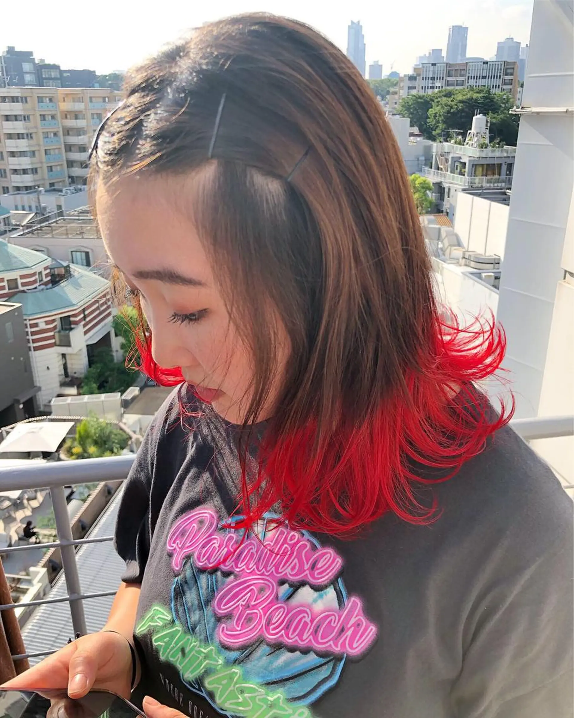 ミディアム カラー ヘアアレンジ 【池袋/スパイキー ショート】ⓝⓘⓜⓤのヘアスタイル