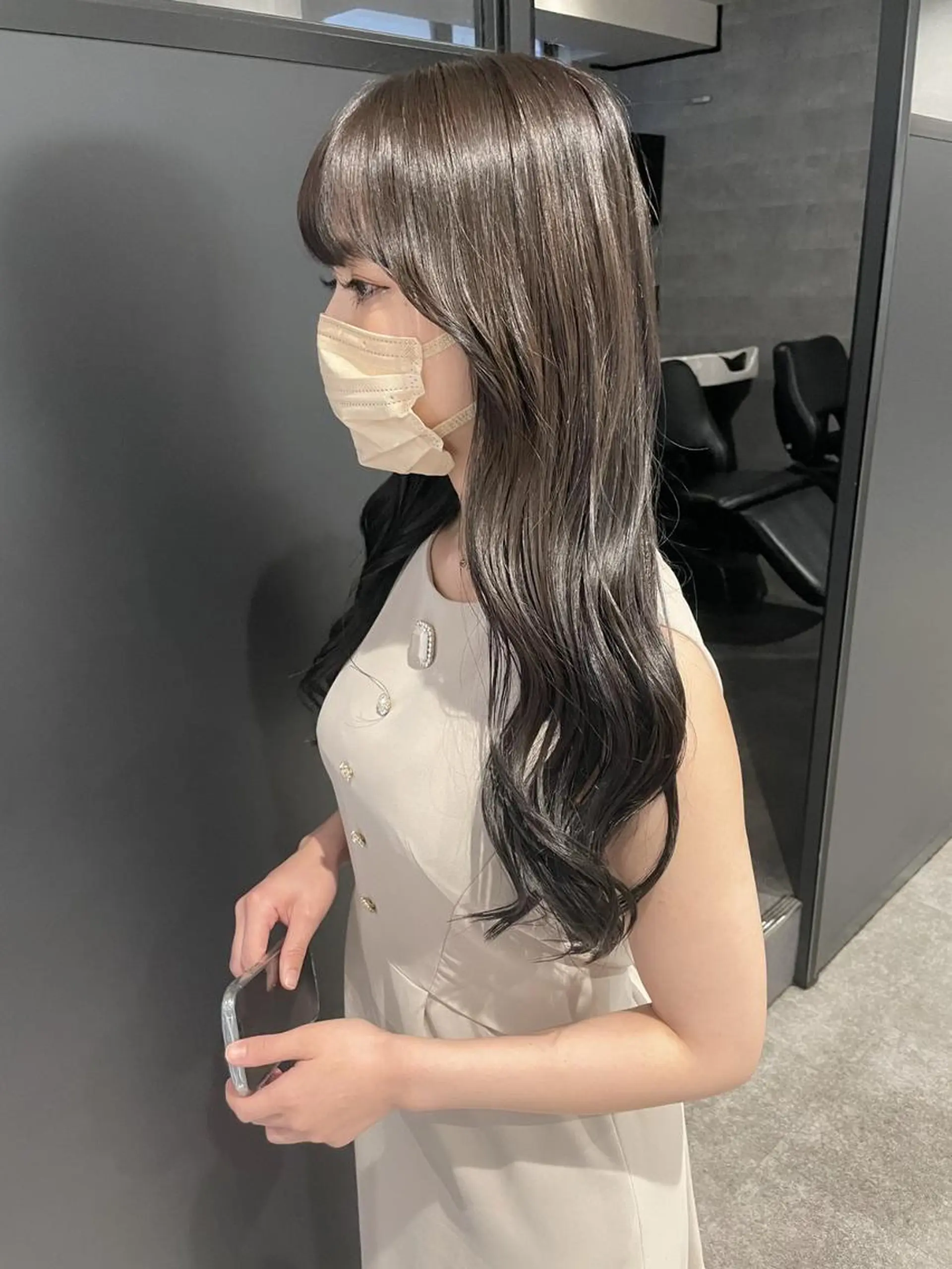 ロング 似合わせカット カット ヘアカラー トリートメント ＿WHITE鳳店 アンダーバーホワイトのヘアスタイル