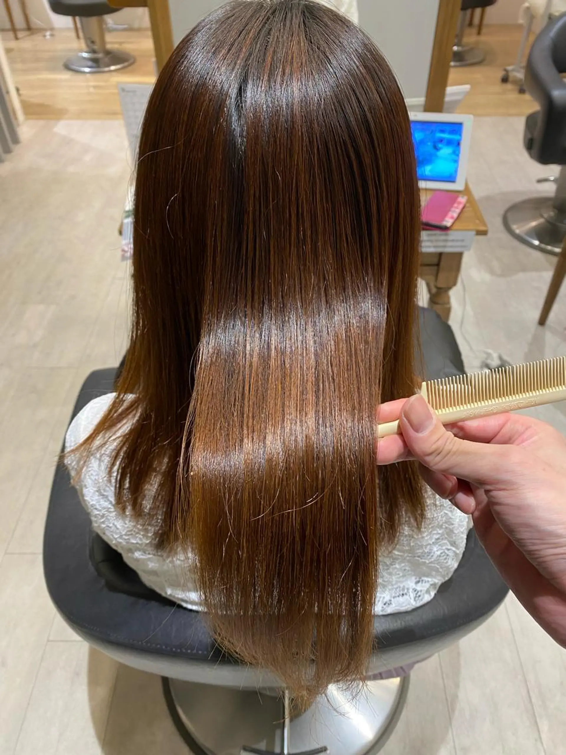 セミロング 髪質改善 縮毛矯正 ✨美髪矯正の専門家✨ 髪質改善 松村のヘアスタイル