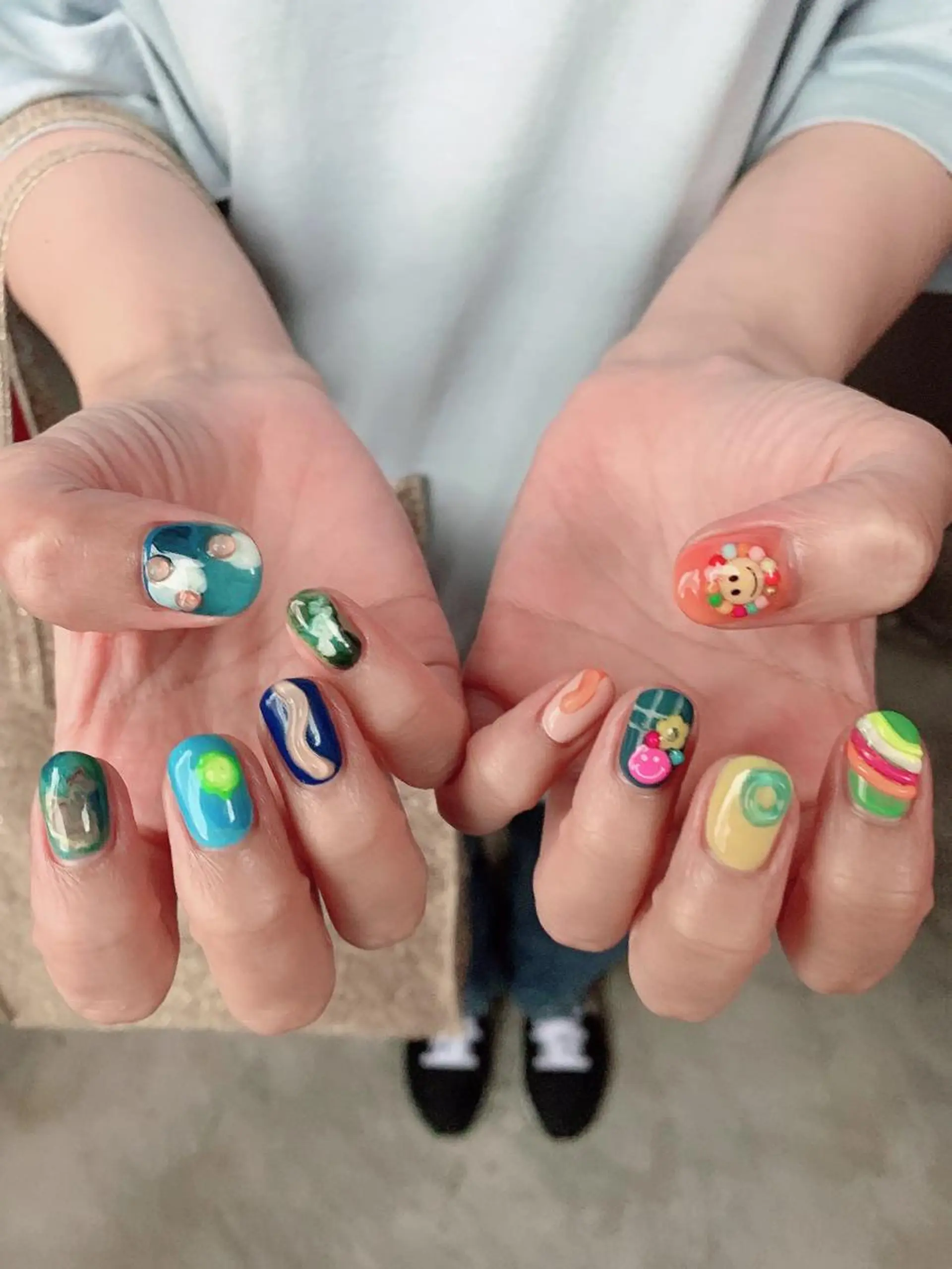 ネイル 韓国ネイル ネイリスト EMIのネイルデザイン