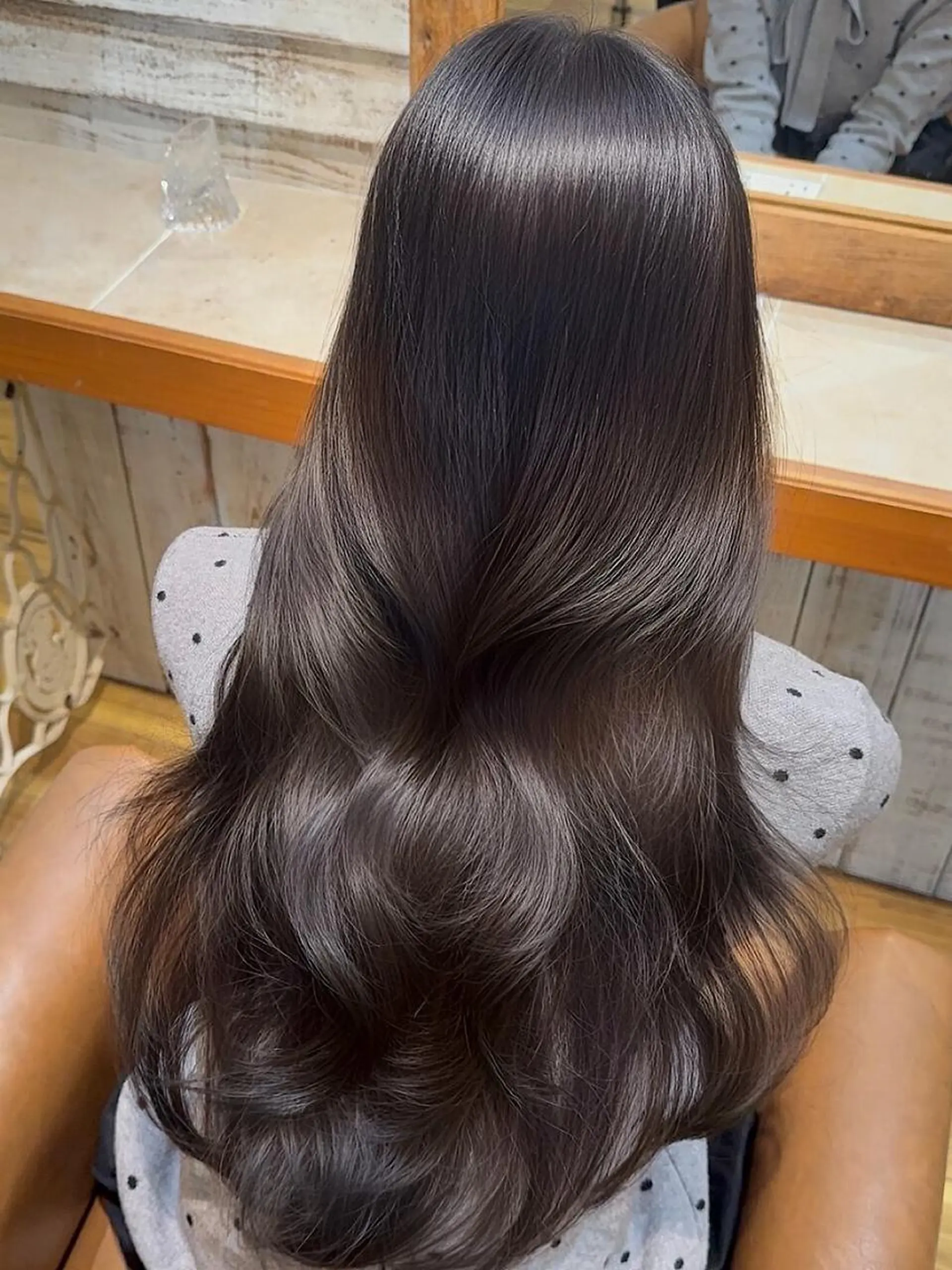 ロング ボブ 顔周りカット 髪質改善 韓国風ヘア レイヤーカット &.TIGRE KUMAMOTOのヘアスタイル