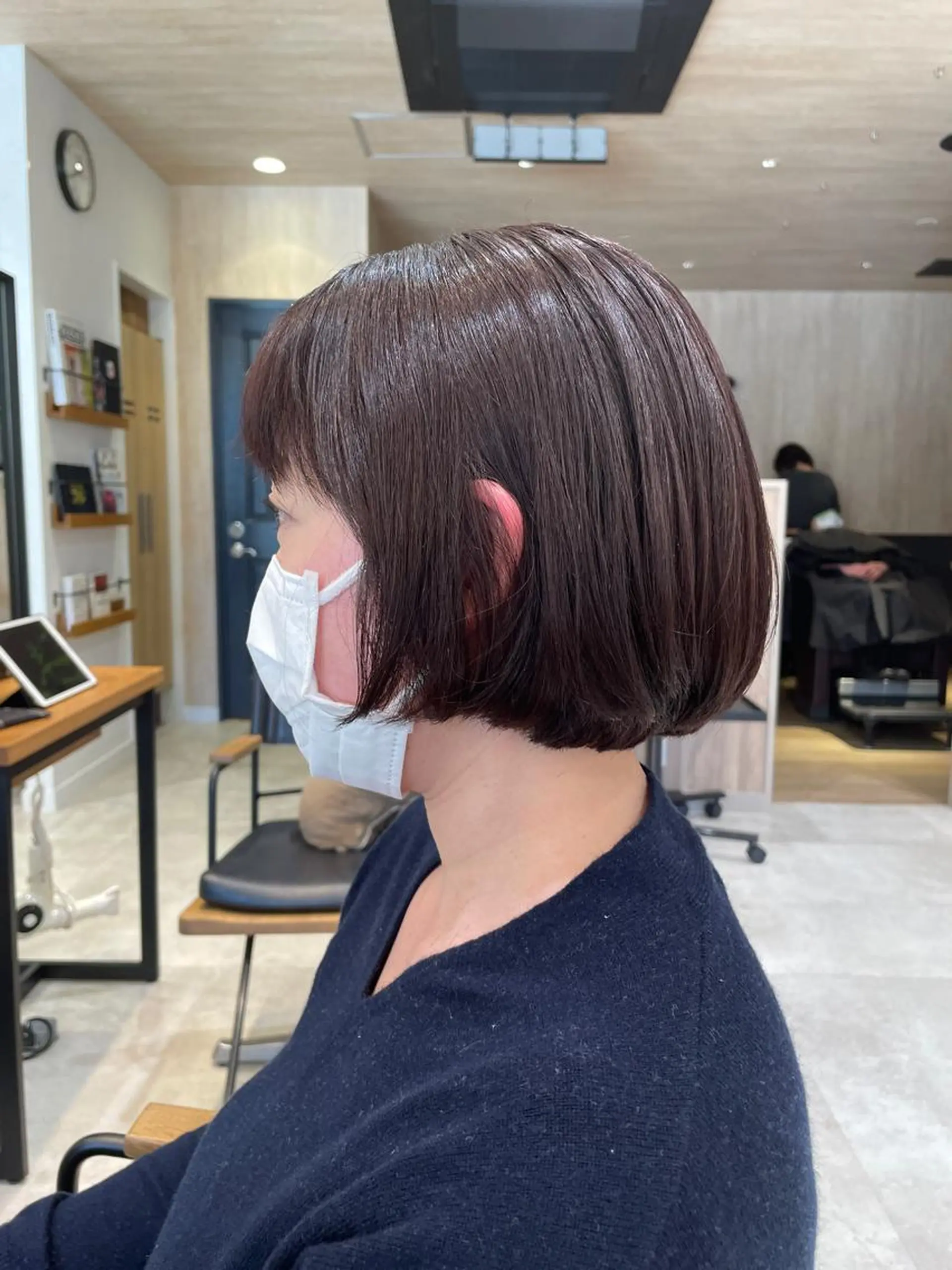 ショート カラー ボブ 似合わせ レイヤー須川のヘアスタイル