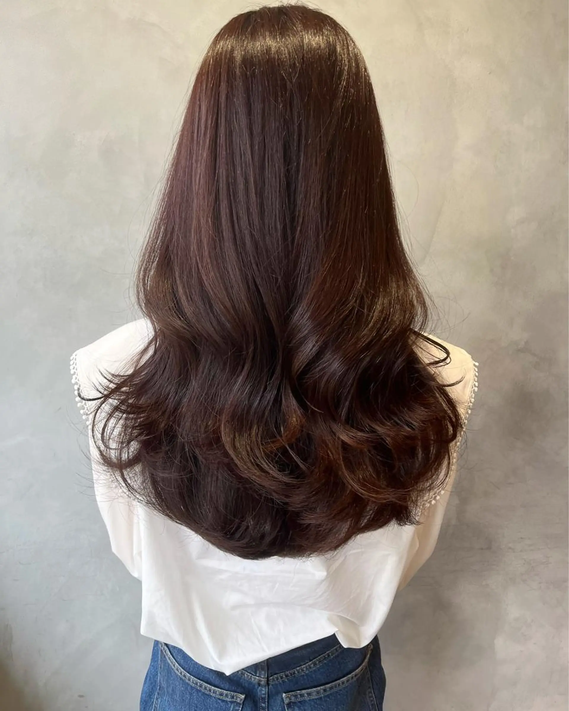 ロング カラー 奥田 蓮のヘアスタイル