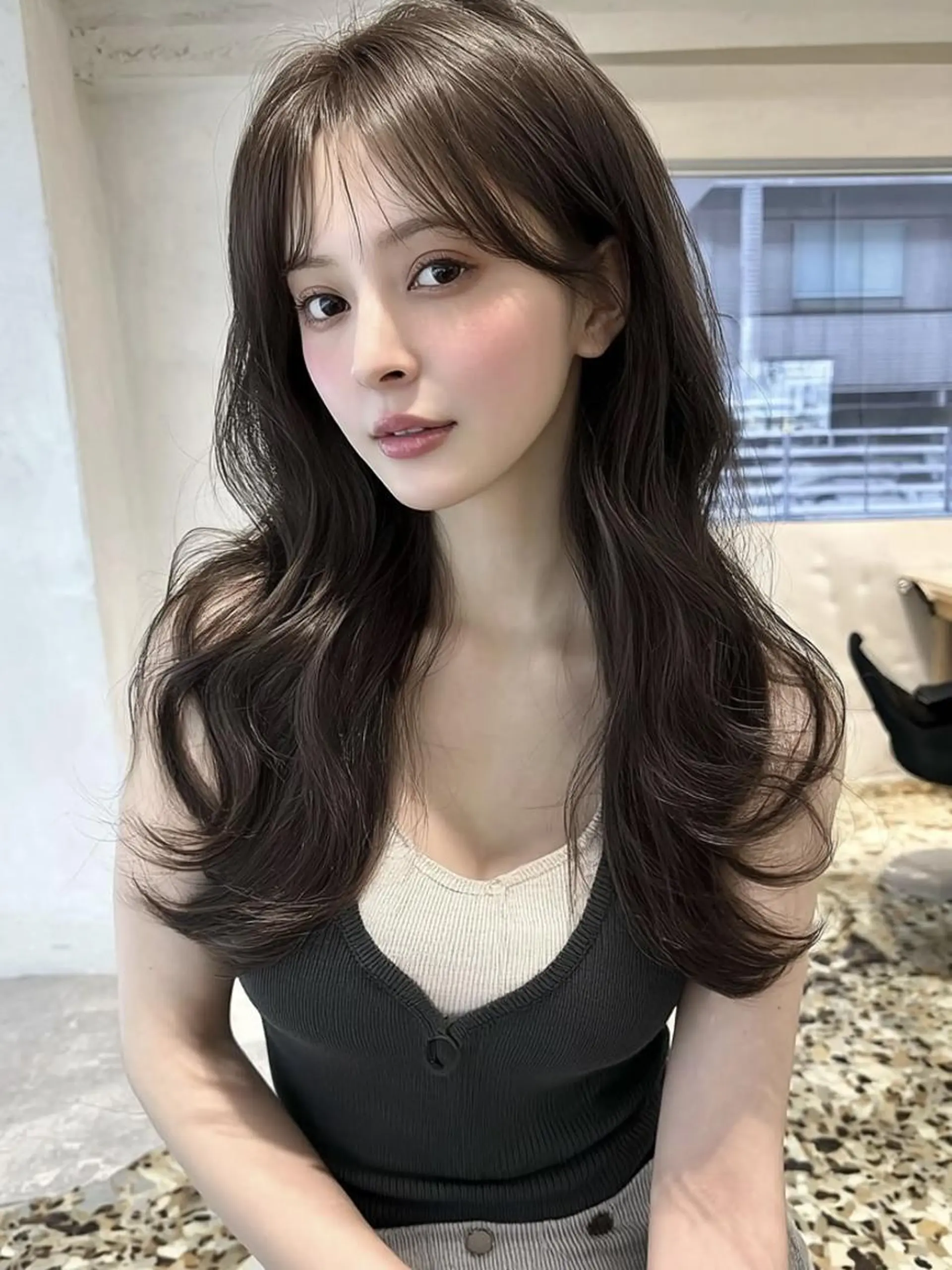 セミロング ボブ 外国人風カラー カット ヘアカラー トリートメント 🎀透明感カラー/ yuka🎀のヘアスタイル