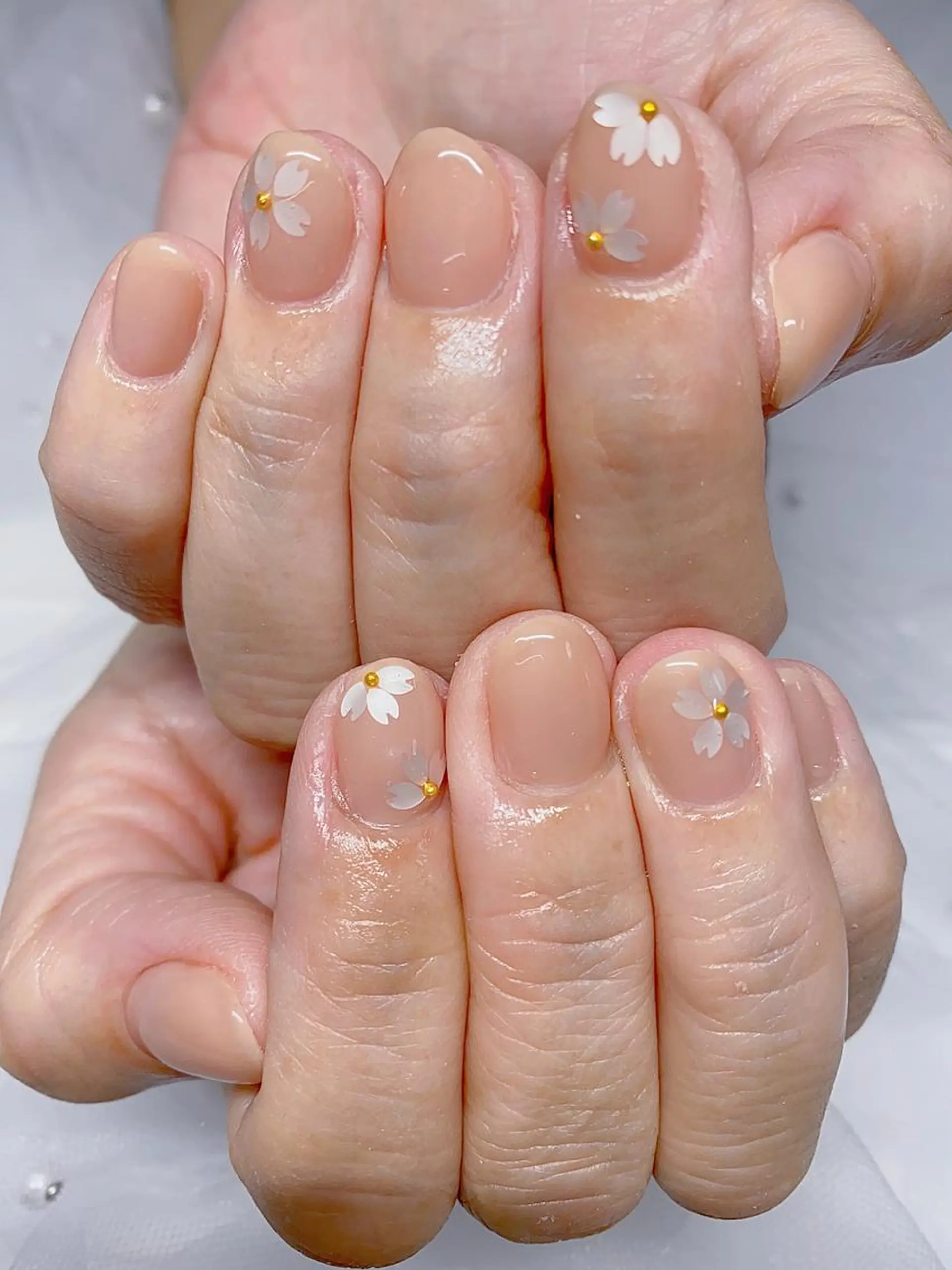 ネイル 桜ネイル ハンドネイル Jasmine nailsalon所属・ジャスミン ネイルサロンのネイルデザイン