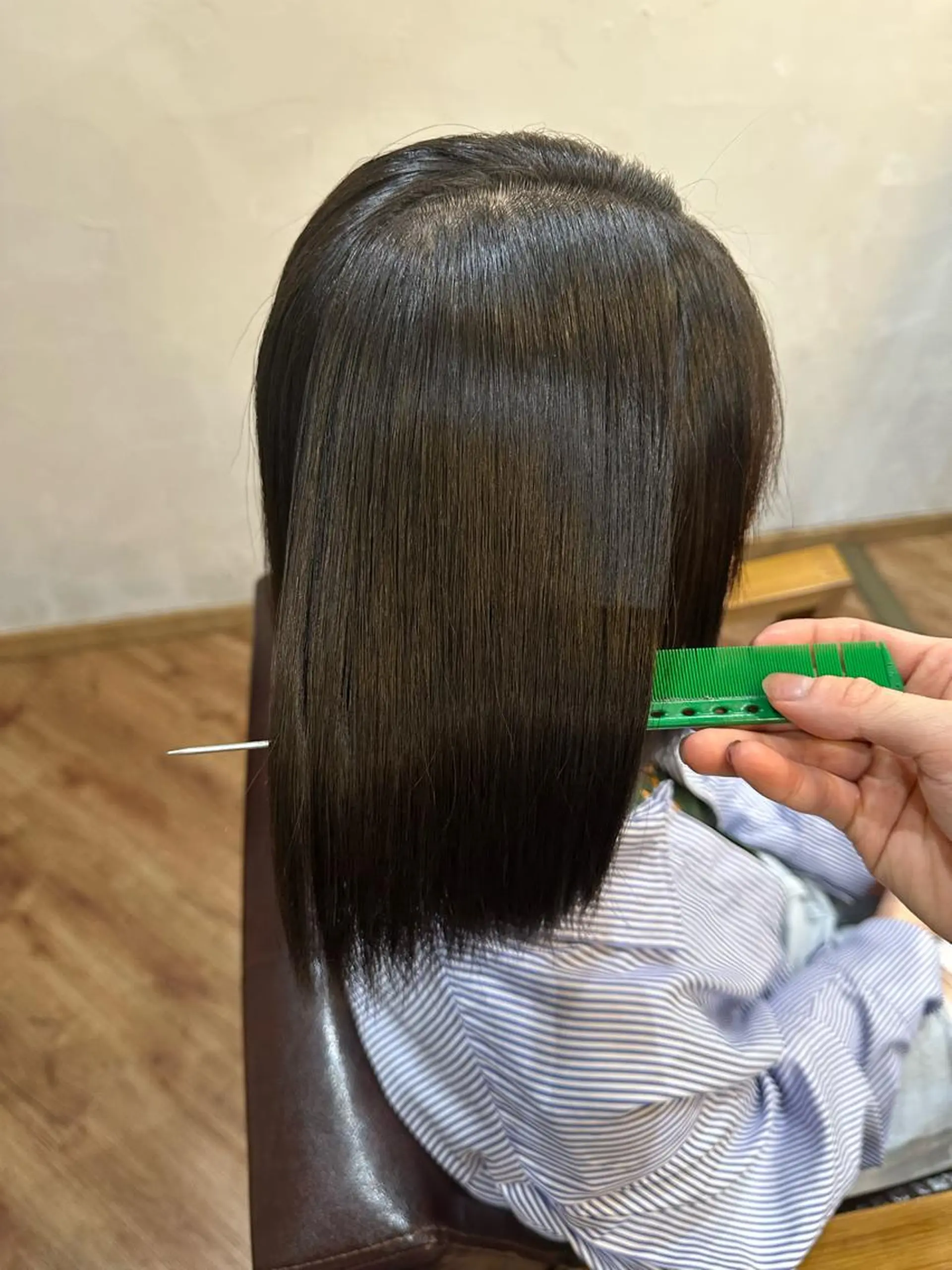 ミディアム パーマ カット 縮毛矯正 トリートメント 縮毛矯正/髪質改善 予約はリクエストからのヘアスタイル