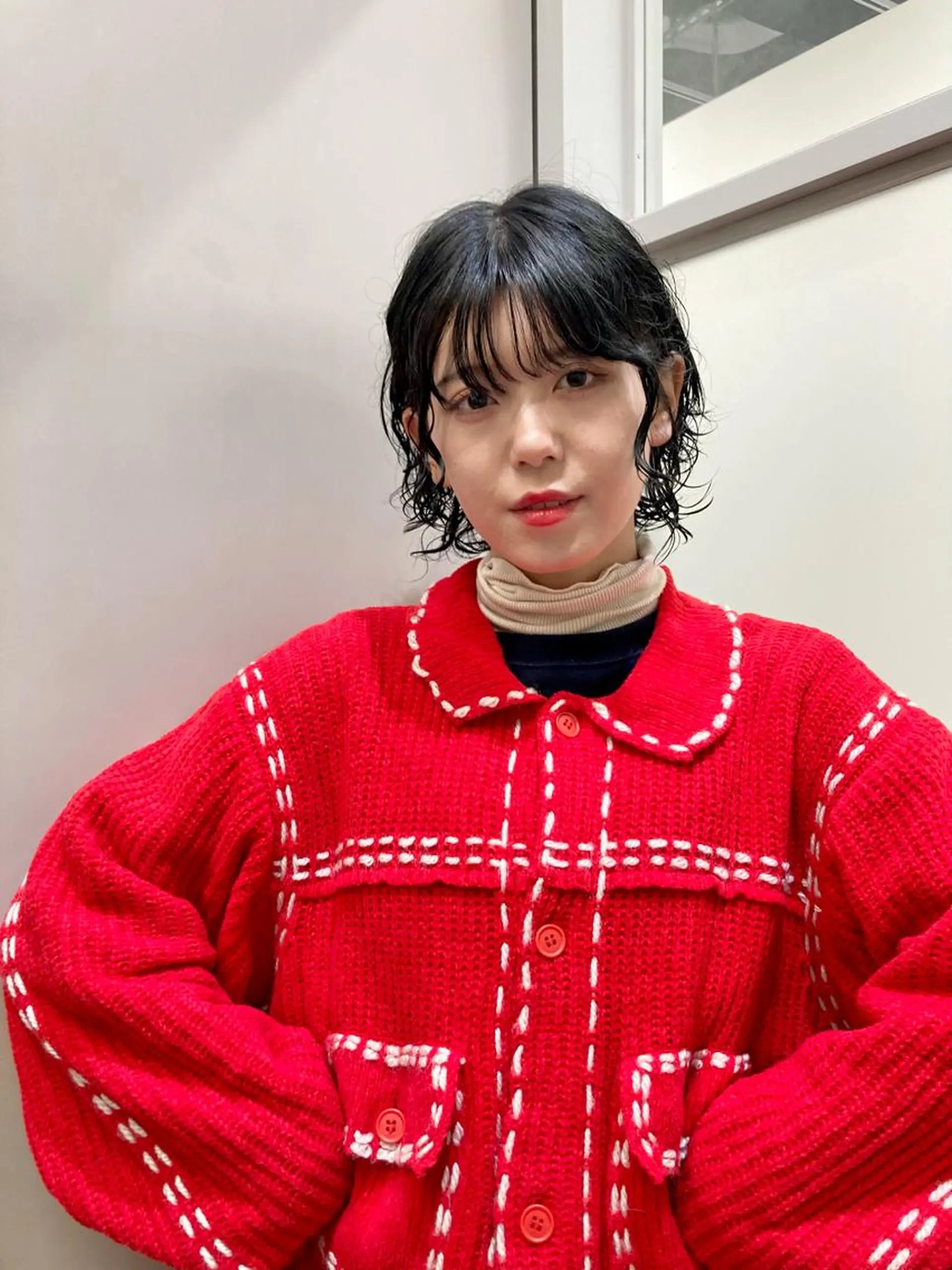 セミロング パーマ Izumi所属・ヨシアキ/パーマ/ ウルフ/ボブ/メンズのヘアスタイル