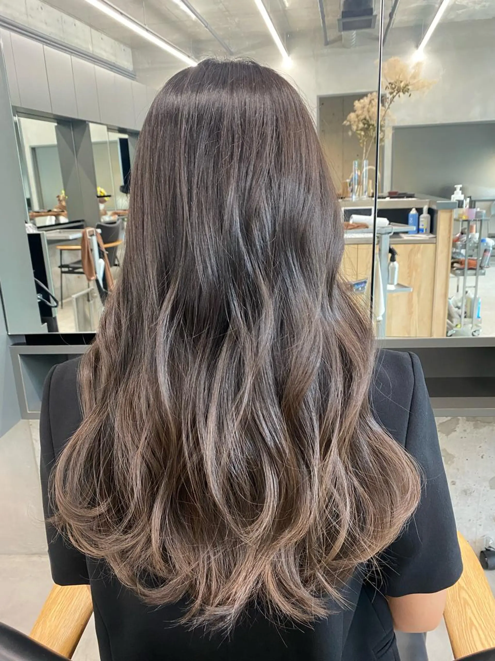 ロング カラー ヘアカラー レイヤー/柔色 カラー/SAkiのヘアスタイル